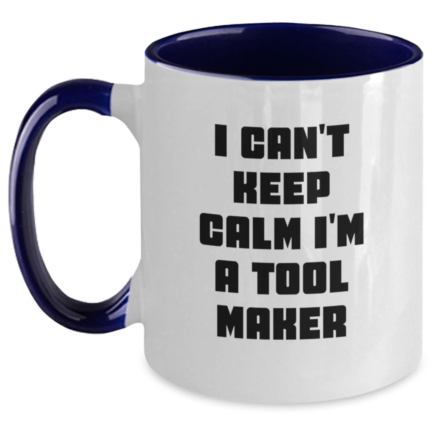 Funny Tool Maker Gifts for Men - I'm a Tool Maker Two Tone Coffee Mug, Black and White - Main