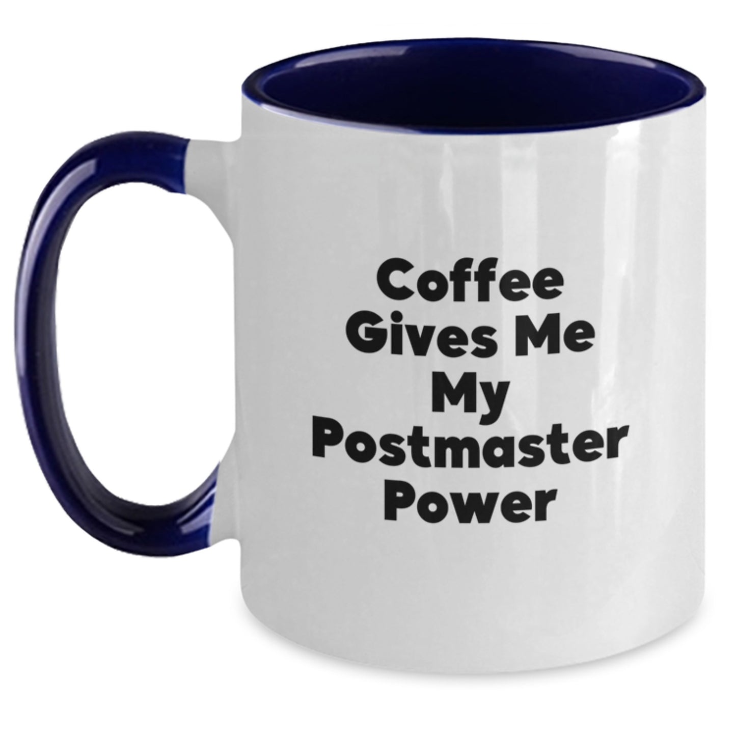 Funny Gifts from Friends, Coworkers, or Family for the Postmaster, Two Tone Coffee Mug, Christmas Unique Mugs - Main
