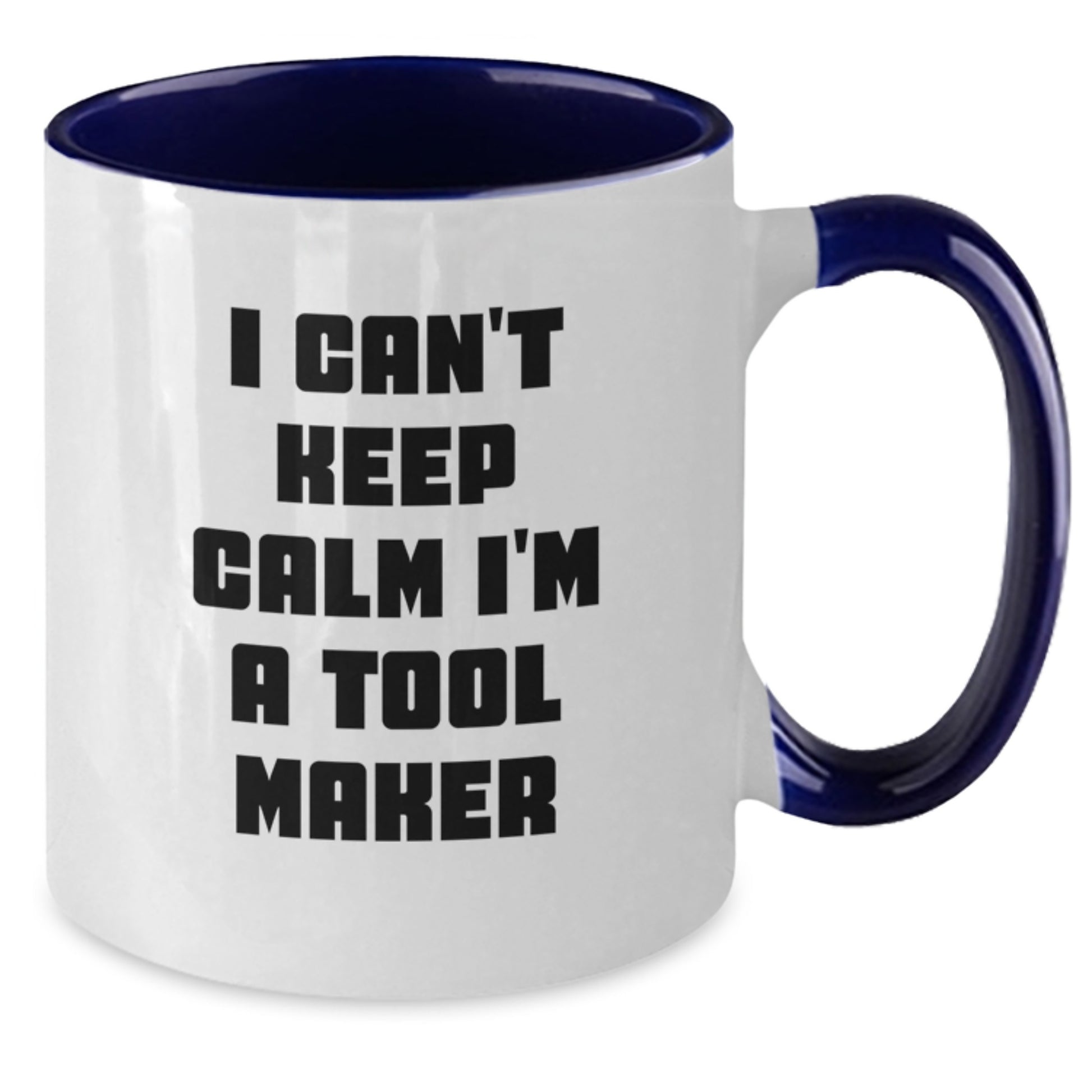 Funny Tool Maker Gifts for Men - I'm a Tool Maker Two Tone Coffee Mug, Black and White - Additional