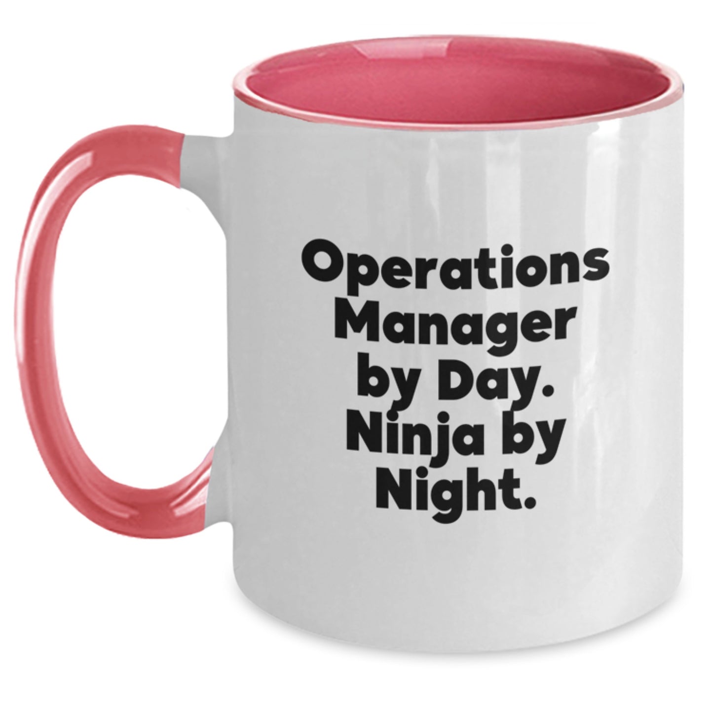 Operations Manager Humor Coffee Mug, Funny Gifts for Operations Manager, Birthday Unique Gifts from Friends, Coworkers, Family - 'Operations Manager By Day. Ninja By Night.' - Main