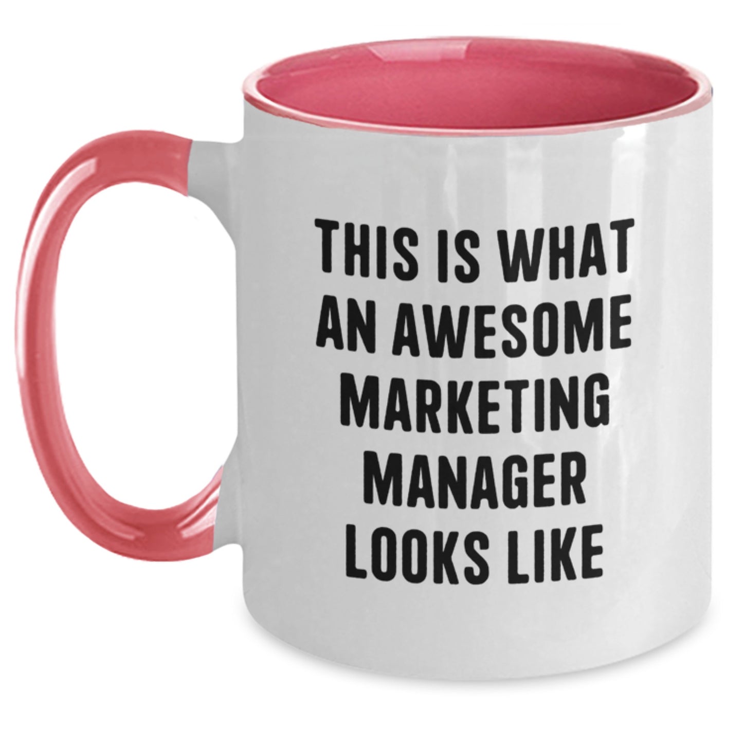 Funny Marketing Manager Gifts from Friends - This Is What An Awesome Marketing Manager Looks Like, Two Tone Coffee Mug for Birthday, Marketing Manager Appreciation - Main