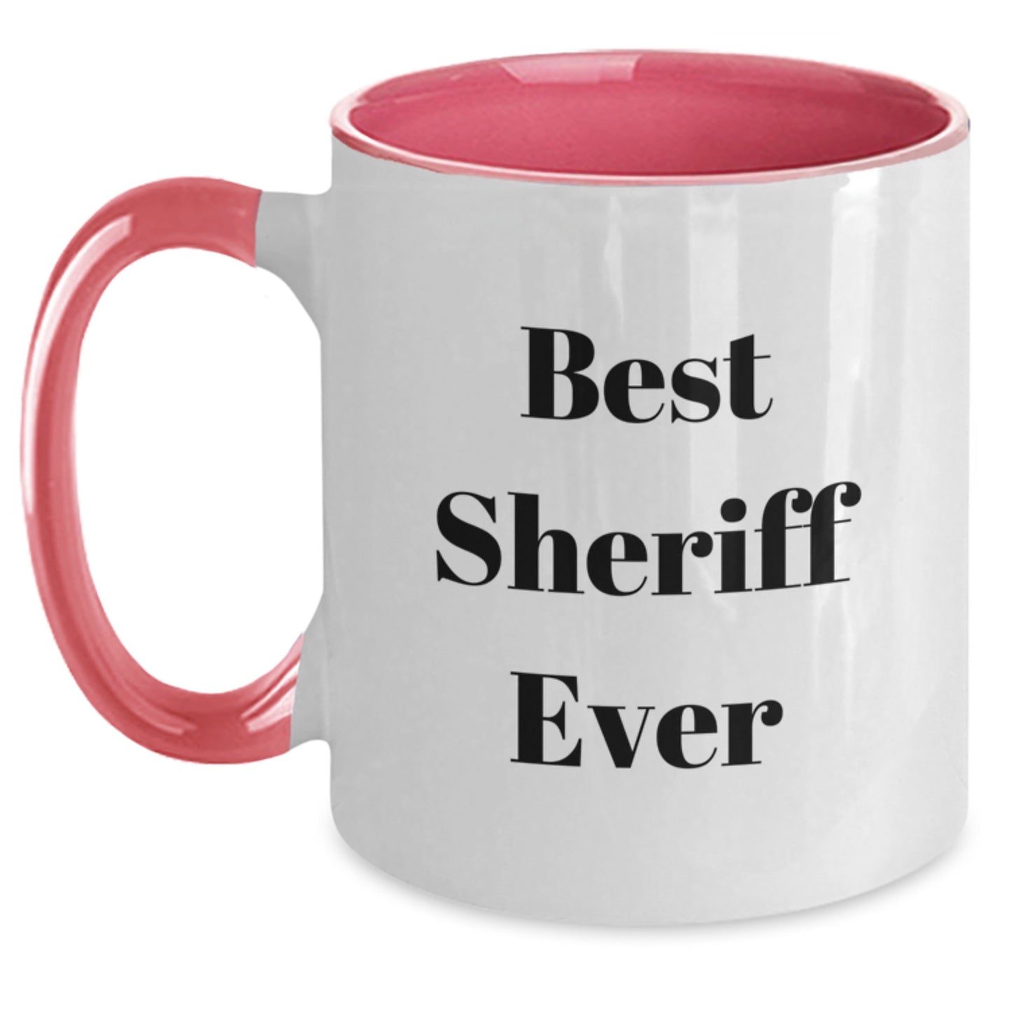 Funny Sheriff Two Tone Coffee Mugs for Men Gifts from Family, Christmas Unique Gifts for Sheriff Friends - Main
