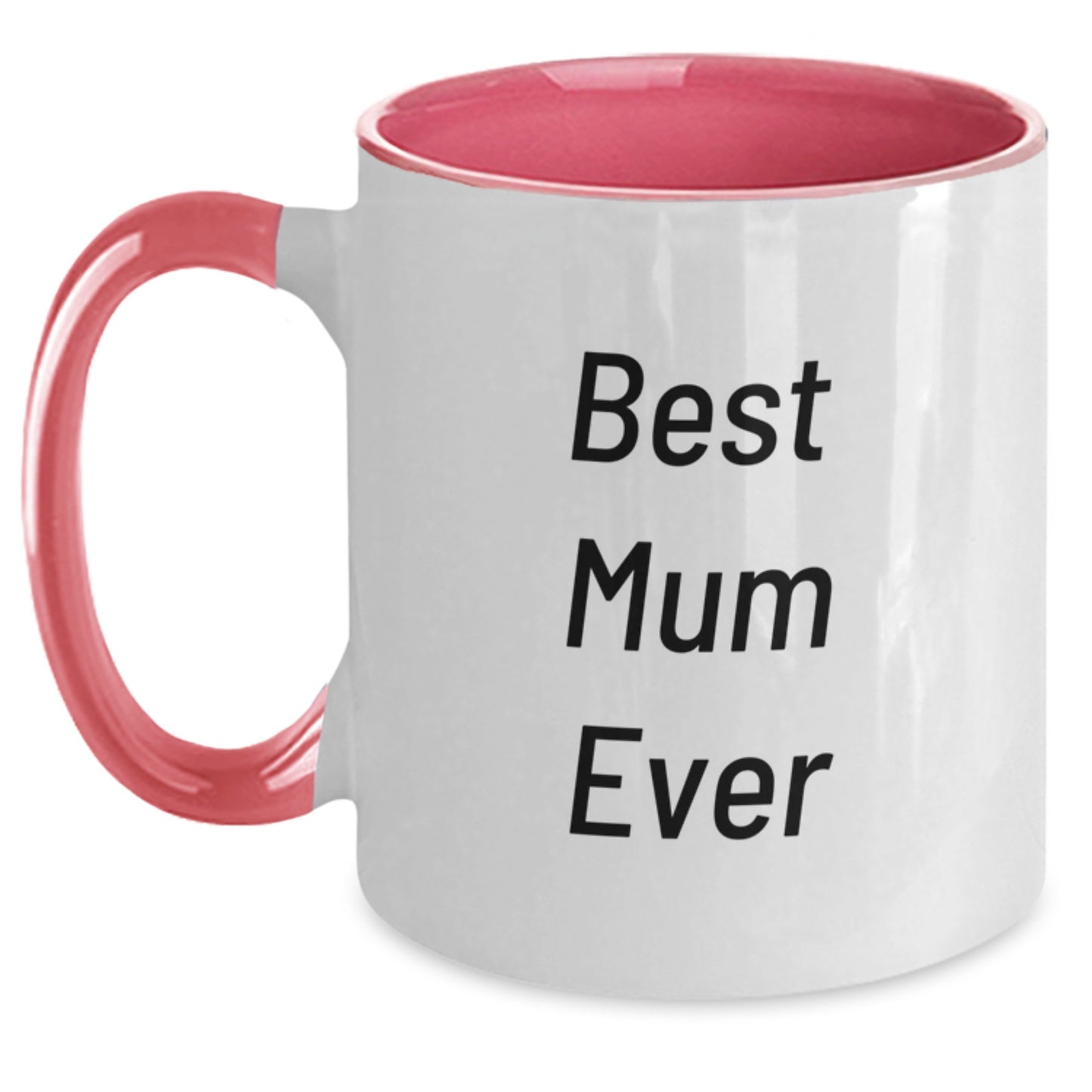 Gifts for Mum Best Mum Ever Two Tone Coffee Mug Funny White Christmas - Main