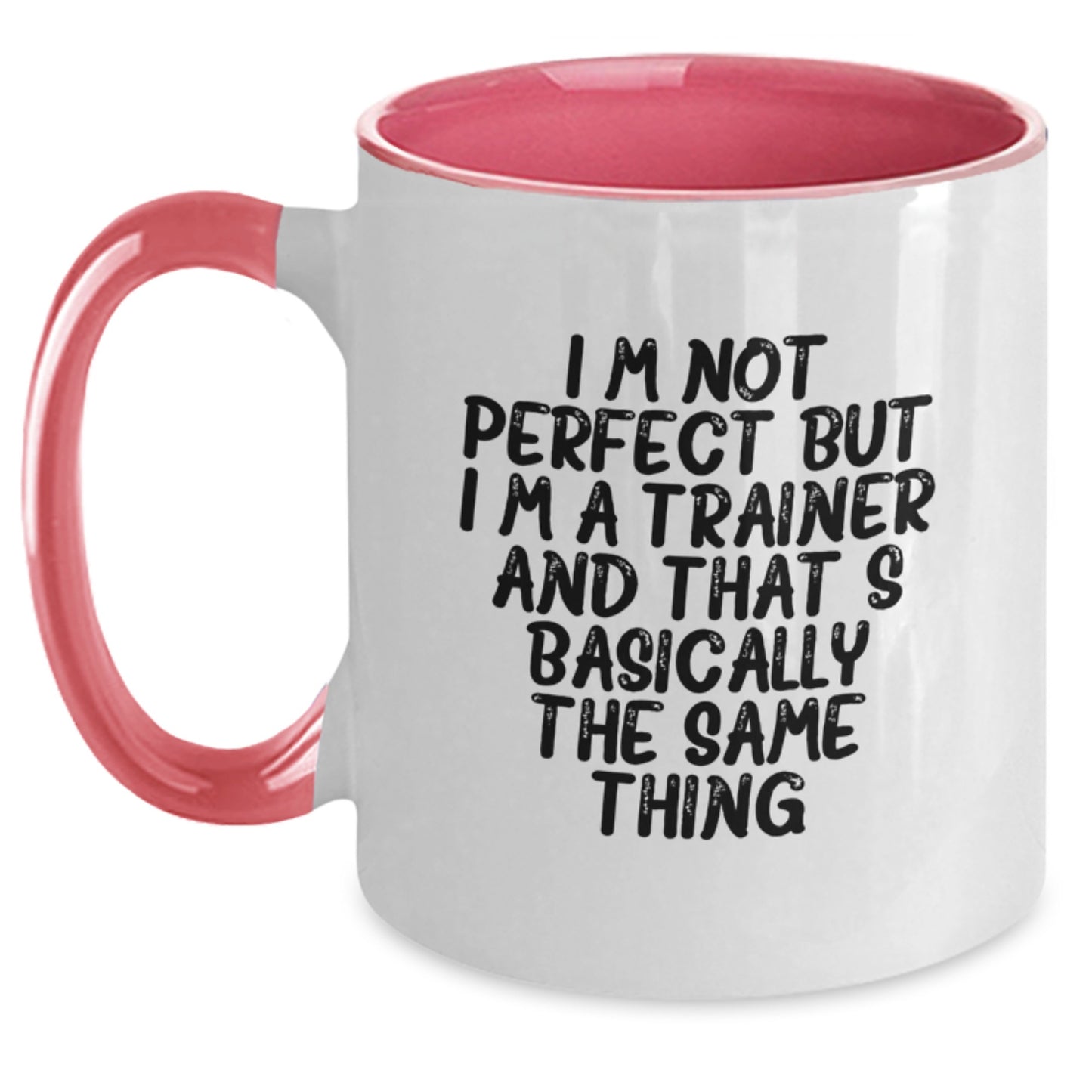 Funny Trainer Gifts for Christmas - Unique Two Tone Coffee Mugs with Inspirational Quote for Trainer Friends and Family, Gifts from Men to Men - Main