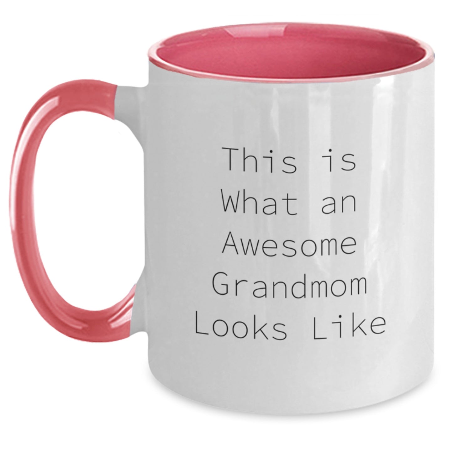 Funny Grandmom Gifts from Family - This Is What An Awesome Grandmom Looks Like Two Tone Coffee Mug for Graduation - Main