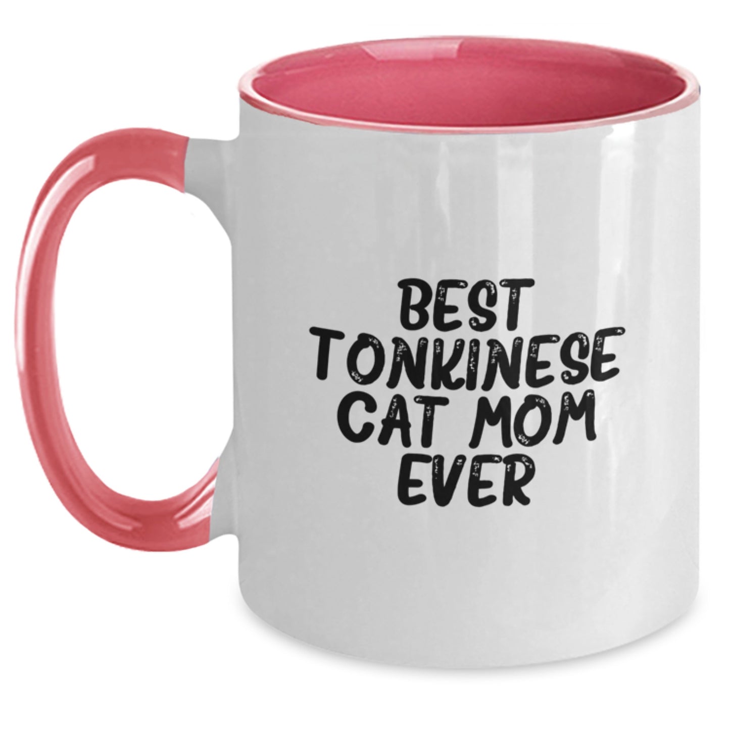 Funny Tonkinese Cat Mom Gifts from Friends for Birthday, Unique Two Tone Coffee Mug for Her - Main