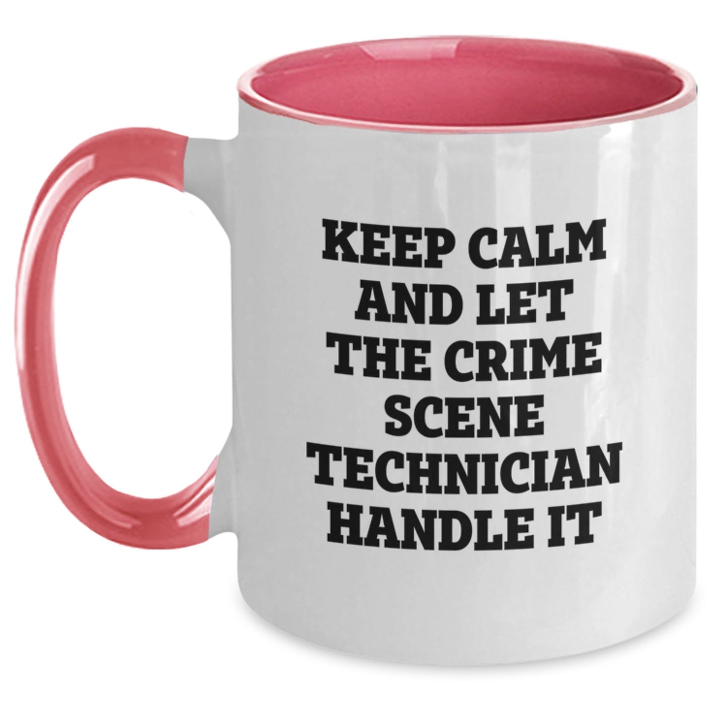 Funny Crime Scene Technician Christmas Unique Gifts from Friends for Crime Scene Technician Enthusiasts Two Tone Coffee Mugs - Main