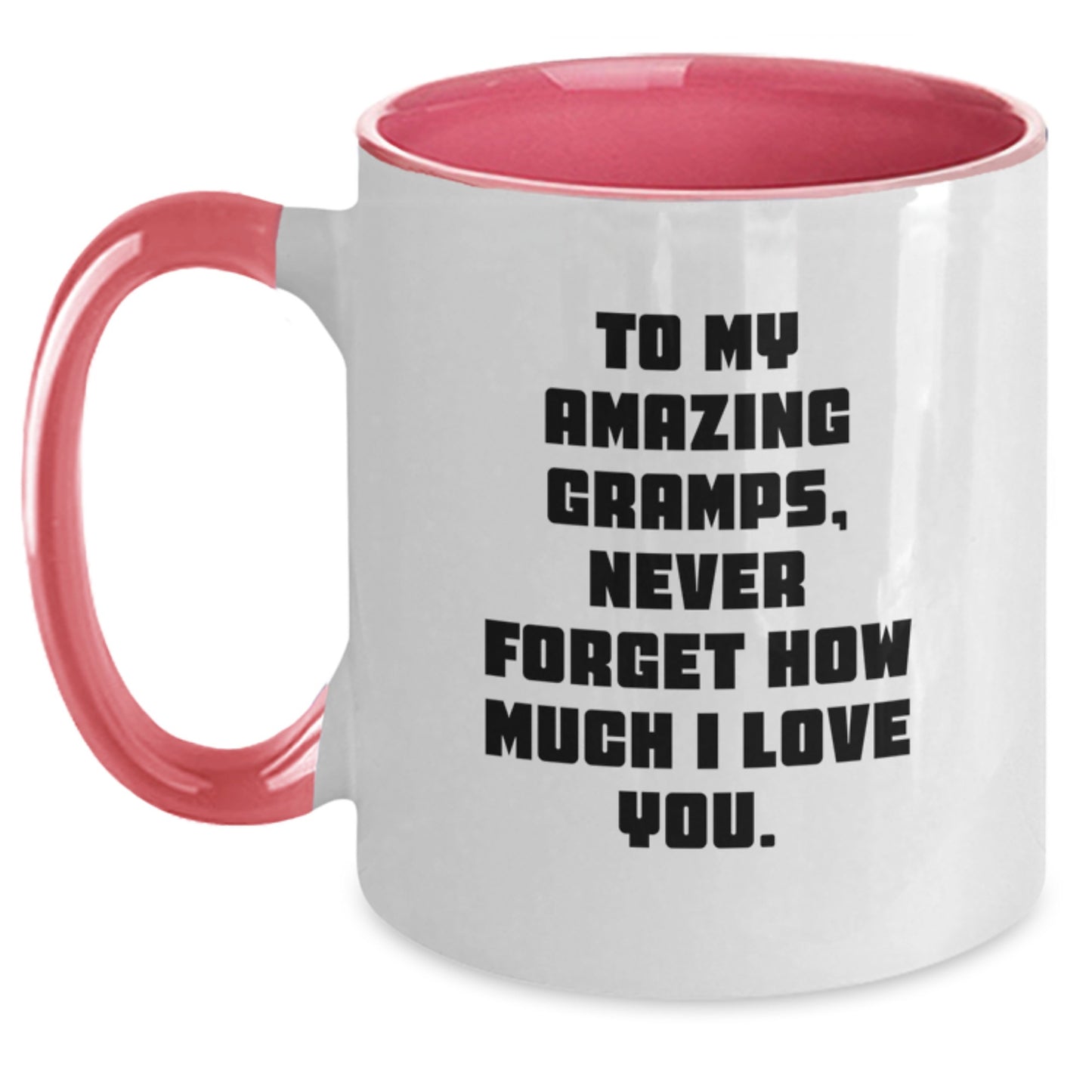 Funny Gramps Gifts from Family, Unique Two Tone Coffee Mugs for Gramps, Christmas Inspiration for Him - Main