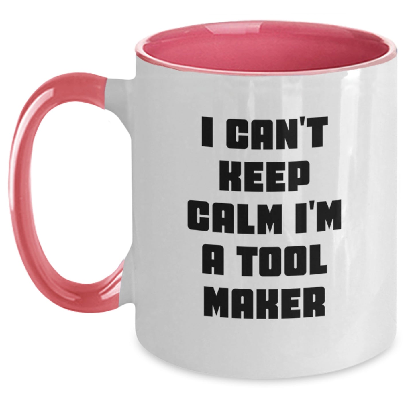 Funny Tool Maker Gifts for Men - I'm a Tool Maker Two Tone Coffee Mug, Black and White - Main