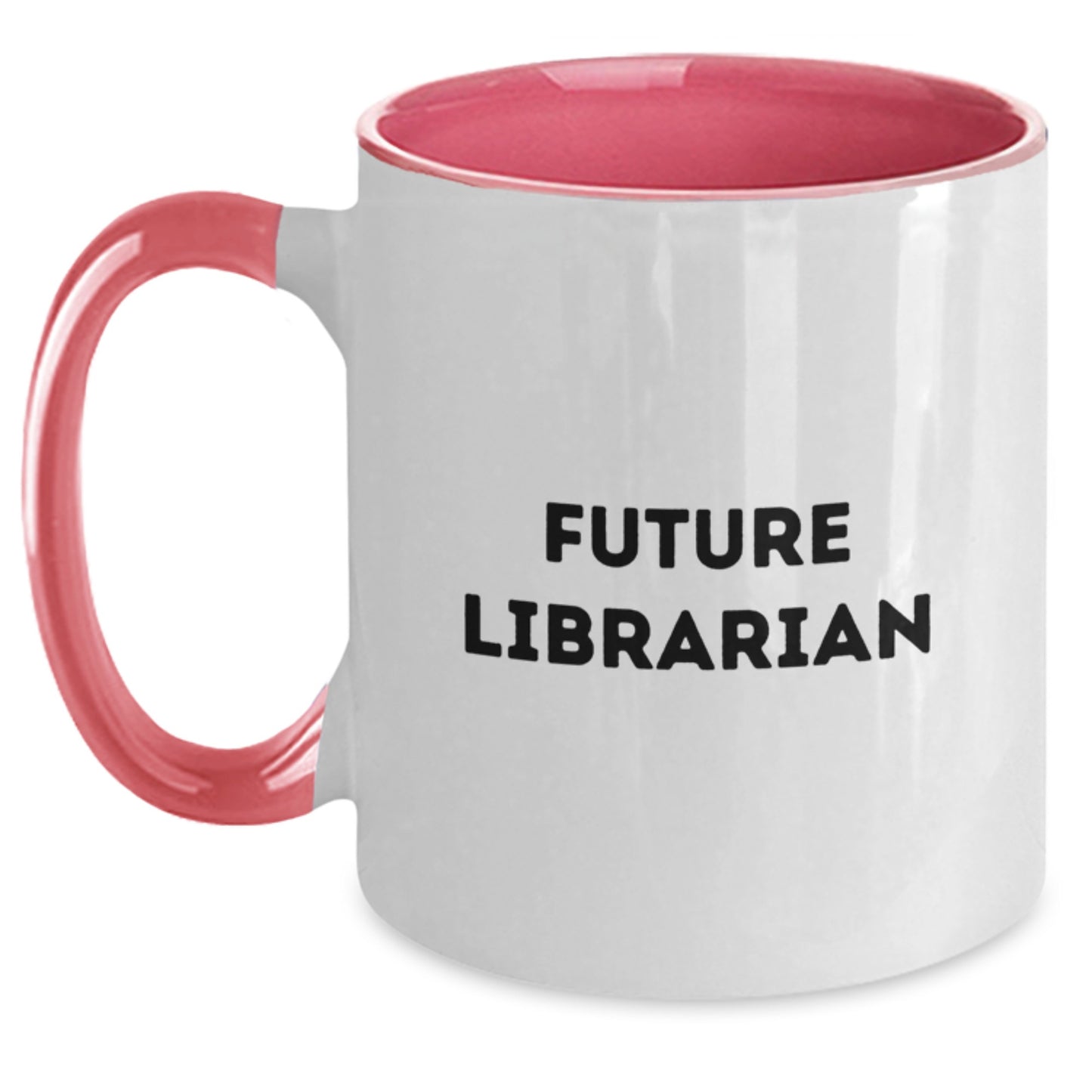 Funny Future Librarian Gifts for Librarians, Two Tone Coffee Mugs from Friends, Christmas Unique Presents - Main