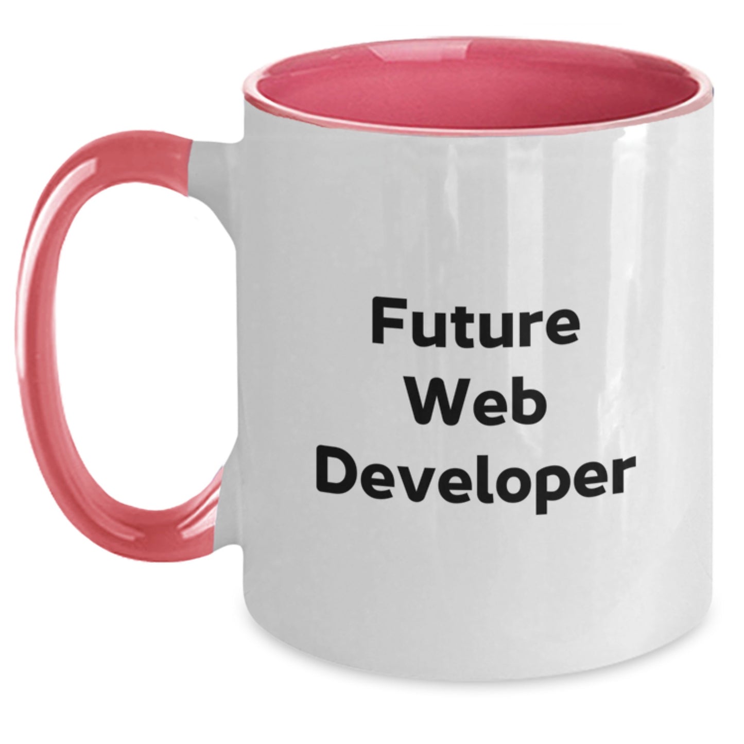 Funny Quote Gifts from Friends for Future Web Developer Two Tone Coffee Mug - Main