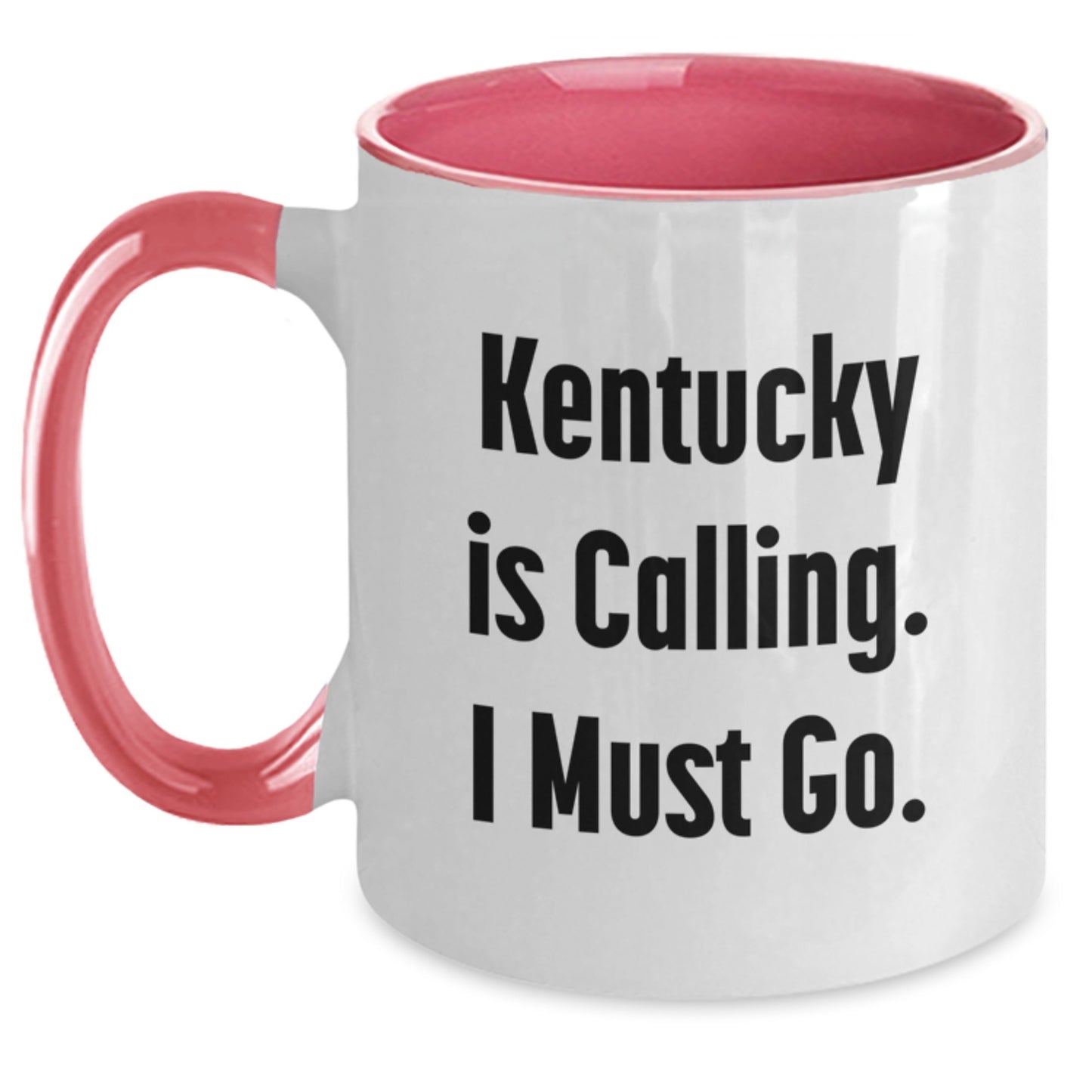 Kentucky Calling Funny Quote Two Tone Coffee Mug, Gifts for Kentucky Lovers, Birthday Unique Gifts from Family and Friends - Main