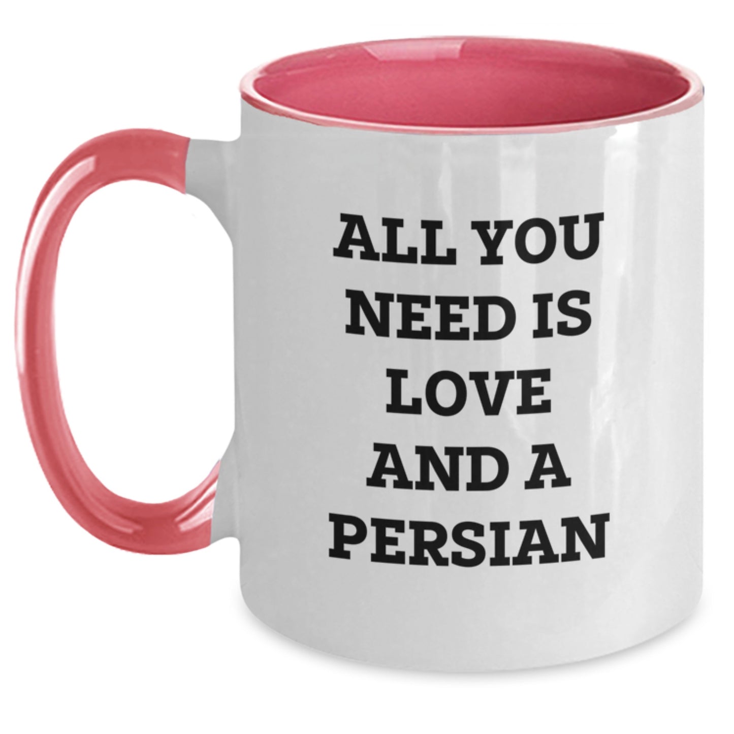 Funny Persian Cat Two Tone Coffee Mugs Gifts from Family for Christmas Unique - Main