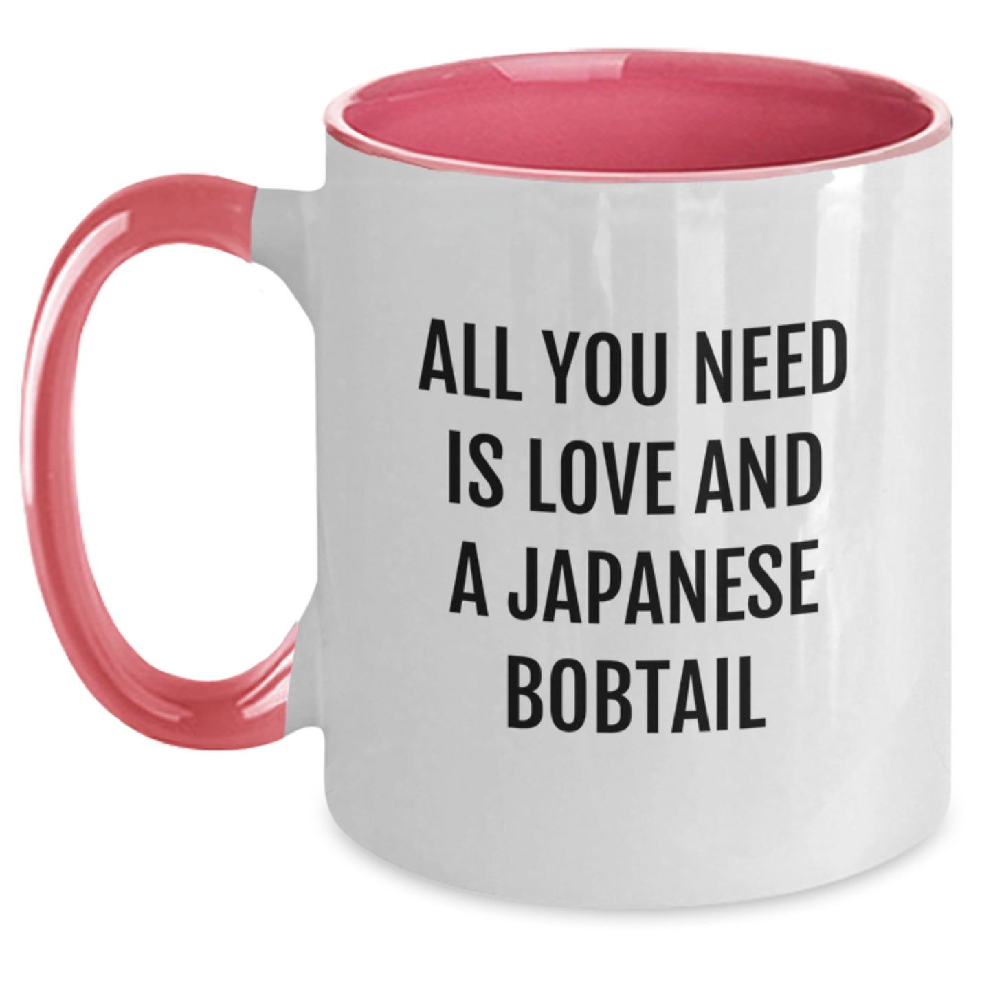 Japanese Bobtail Cat Lovers Funny Quote Gifts from Family to Friends - 11oz Two Tone Coffee Mug - Main