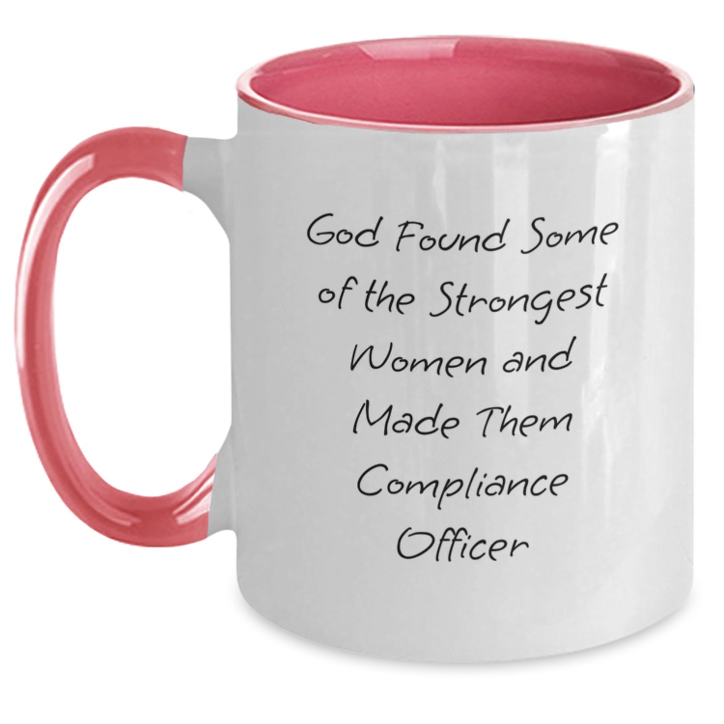 Compliance Officer Funny Mug Gifts from Friends, For Her, Birthday Unique Gifts, Two Tone Coffee Mug with Inspirational Quote - Main
