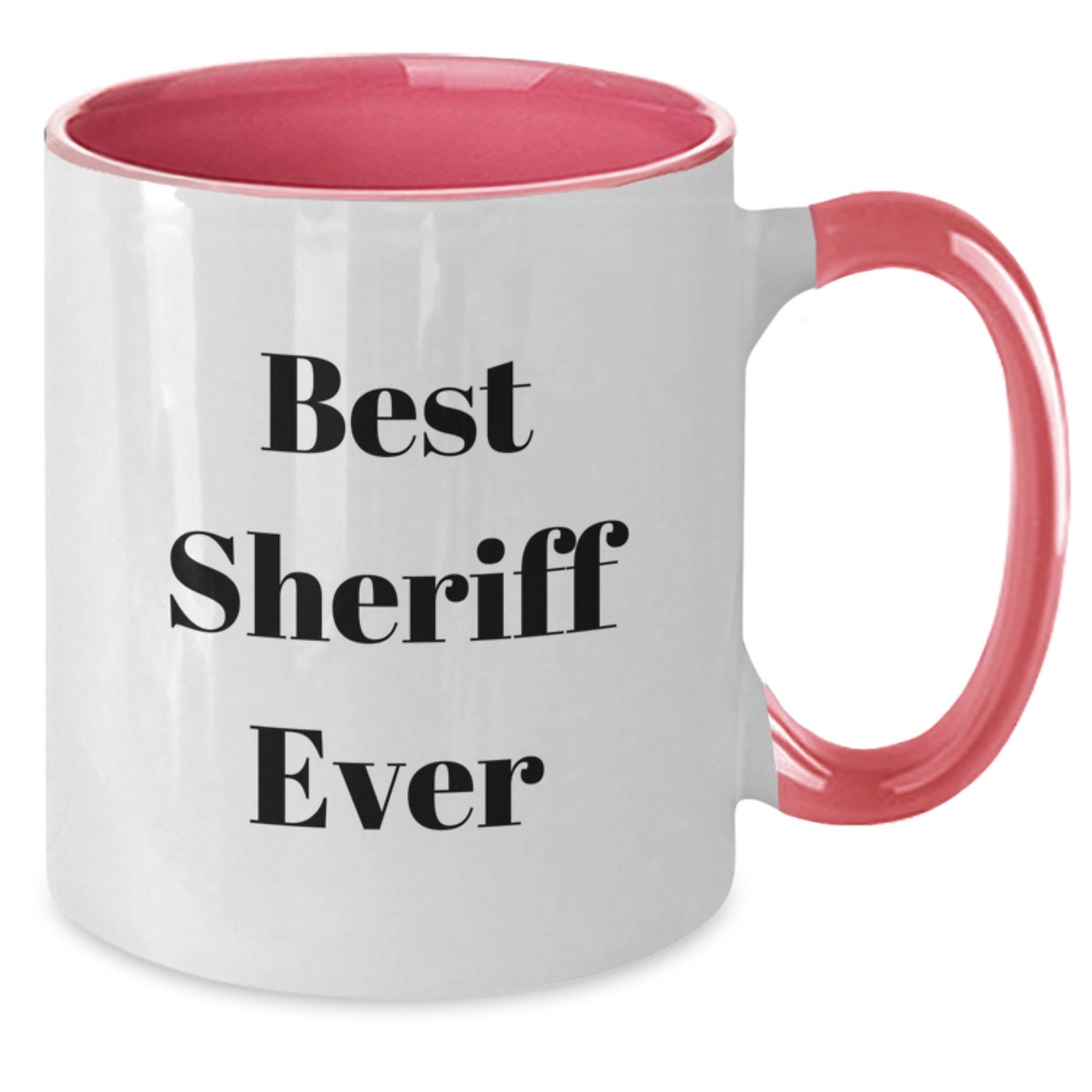Funny Sheriff Two Tone Coffee Mugs for Men Gifts from Family, Christmas Unique Gifts for Sheriff Friends - Additional