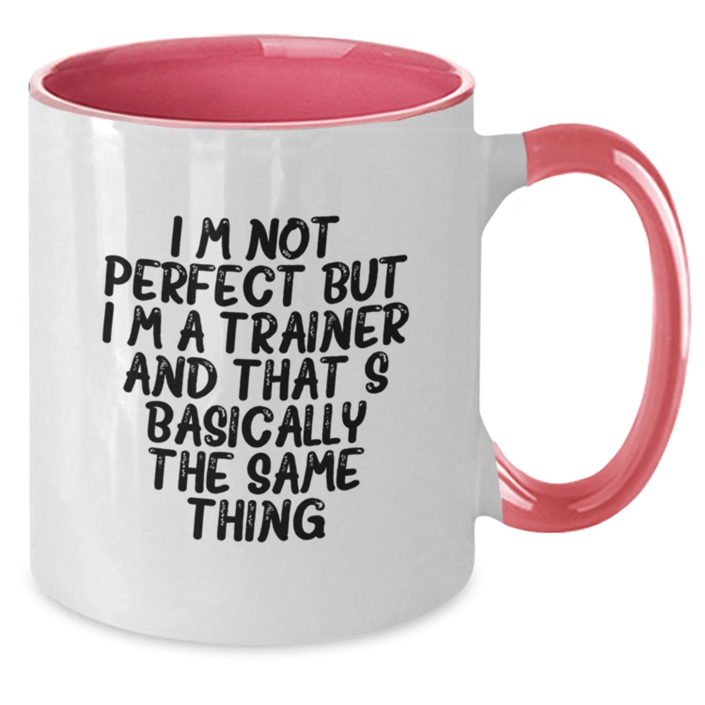 Funny Trainer Gifts for Christmas - Unique Two Tone Coffee Mugs with Inspirational Quote for Trainer Friends and Family, Gifts from Men to Men - Additional