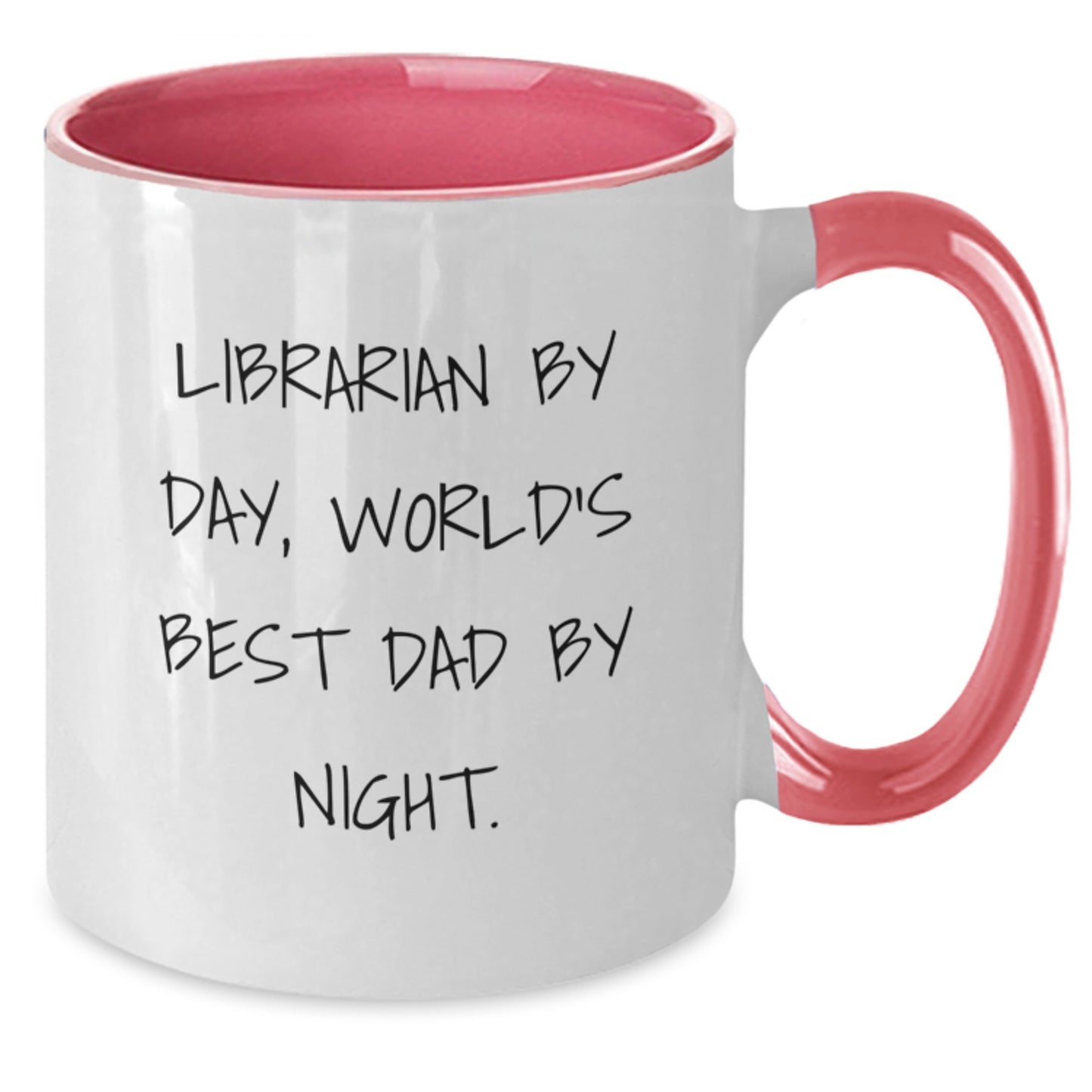 Librarian Gifts, Funny Quote, Two Tone Coffee Mug, Graduation Unique Gifts from Men to Librarian, Women, Friends, Coworkers, Family - Additional
