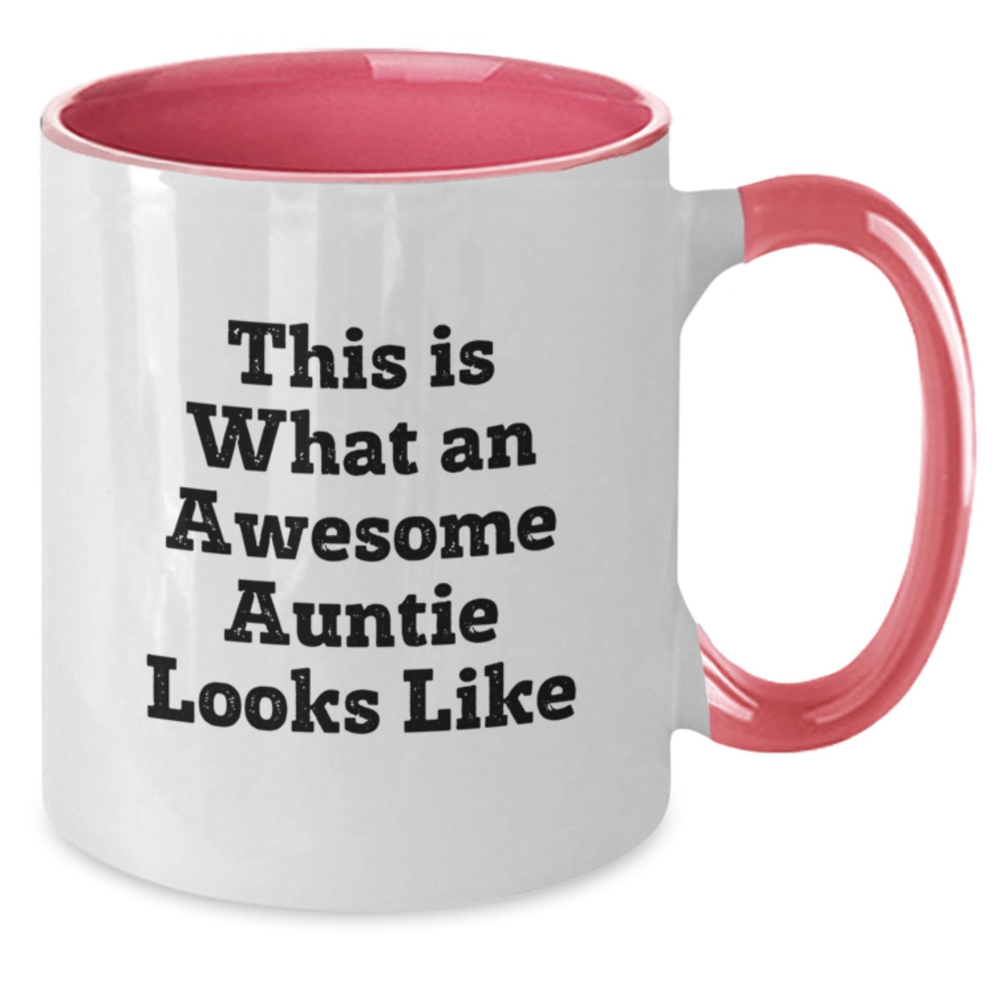 Funny Auntie Gifts, Two Tone Coffee Mug - This Is What An Awesome Auntie Looks Like, Gifts from Men to Auntie, Unique Birthday Unique Gifts for Auntie - Additional