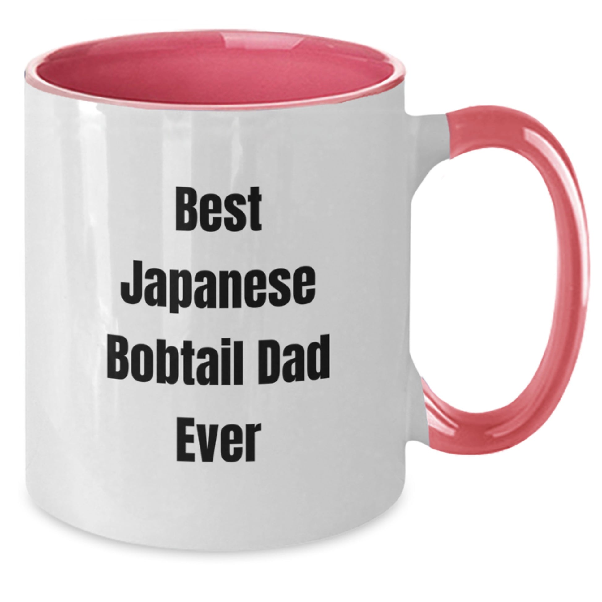 Japanese Bobtail Cat Lovers Gifts from Family Friends to Best Dad Ever Funny Two Tone Coffee Mug - Additional