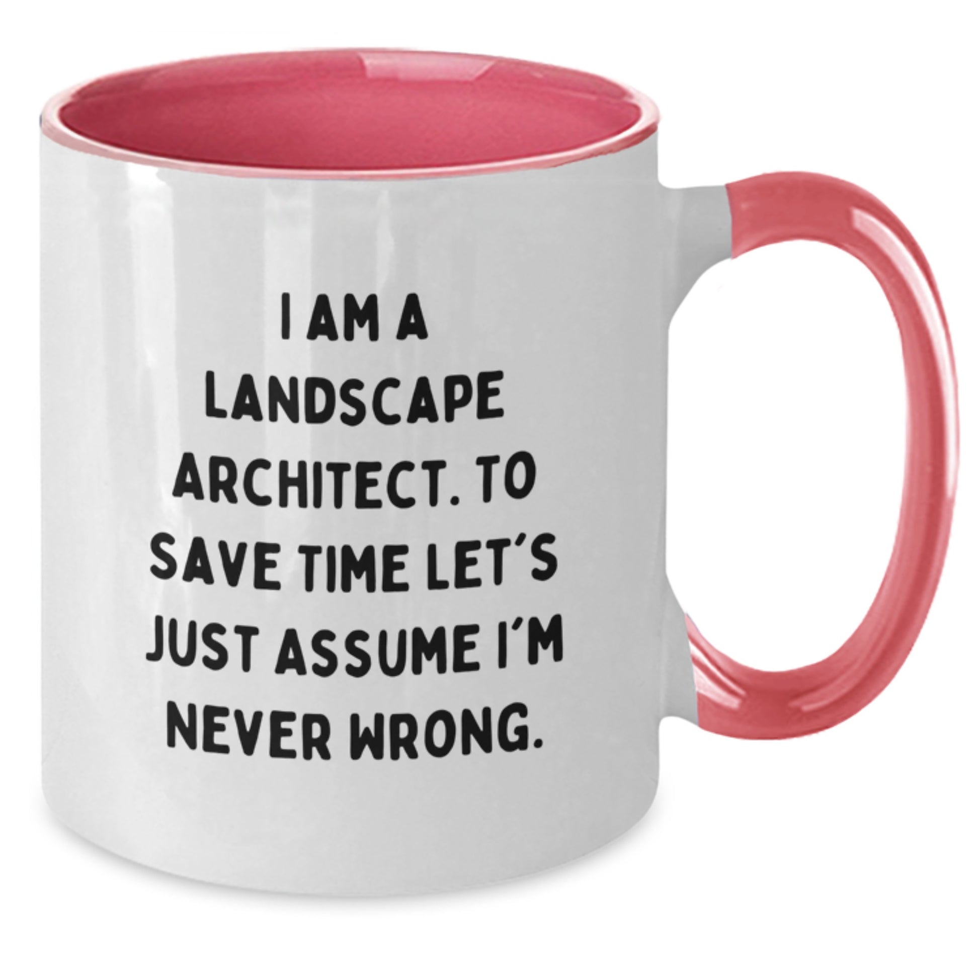 Funny Landscape Architect Quotes Gifts from Men to Friends Christmas Unique Two Tone Coffee Mugs - Additional