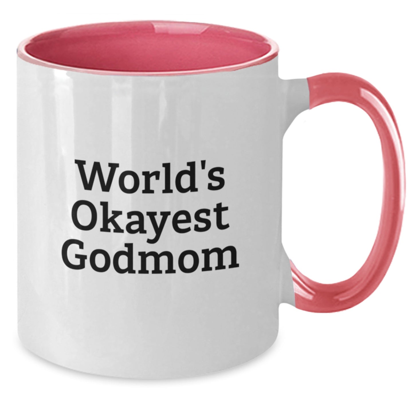 Funny Godmom Gifts, Unique Two Tone Coffee Mugs, Christmas Unique Gifts from Men, Women, Friends to Godmom, Best Mom Ever Quotes - Additional