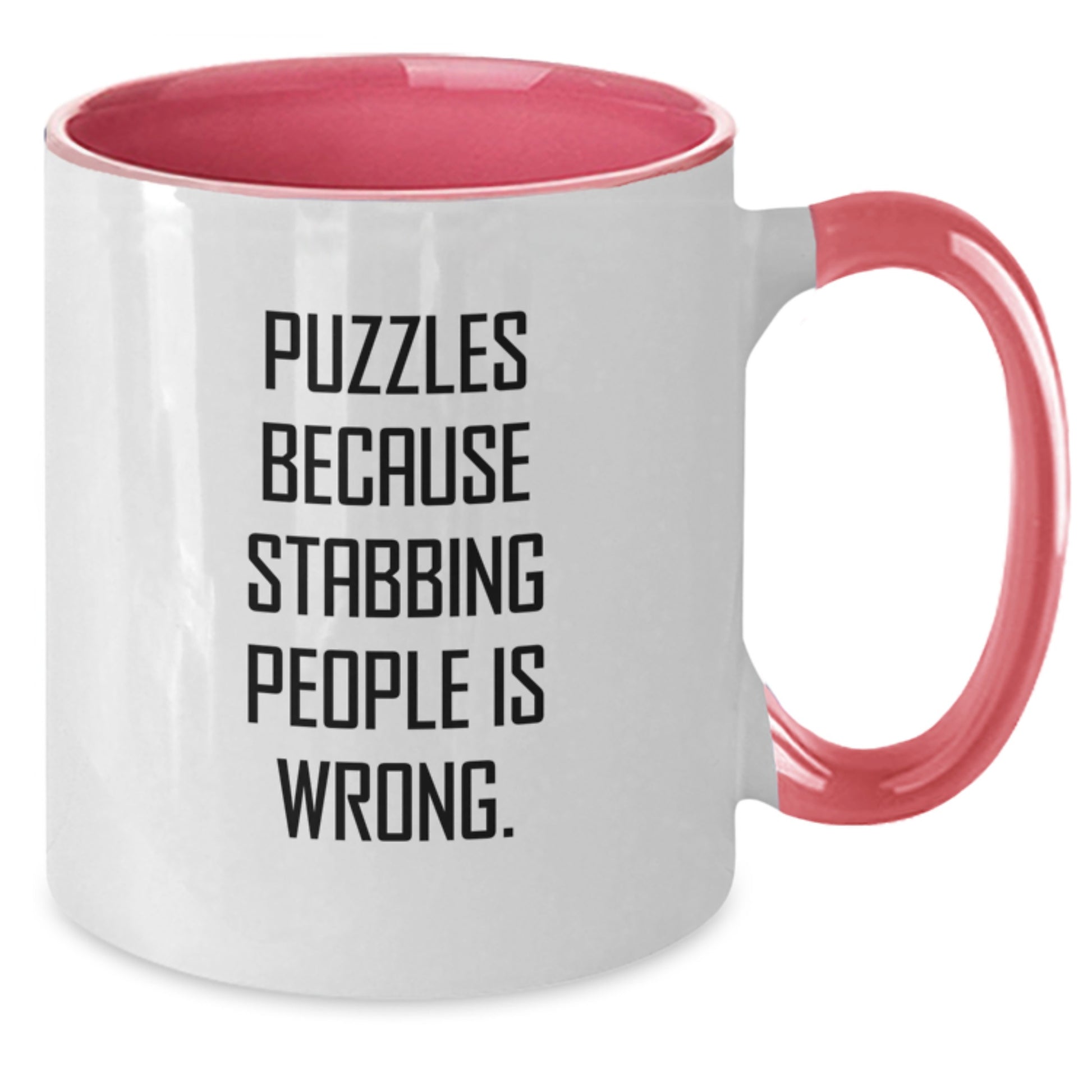 Funny Puzzles Gifts from Friends Two Tone Coffee Mugs for Puzzle Lovers Christmas Unique Presents - Additional