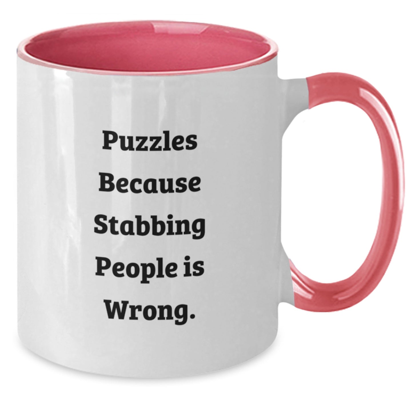 Puzzles Lovers Funny Two Tone Coffee Mug Gifts from Friends, Family or Coworkers for Christmas - Additional