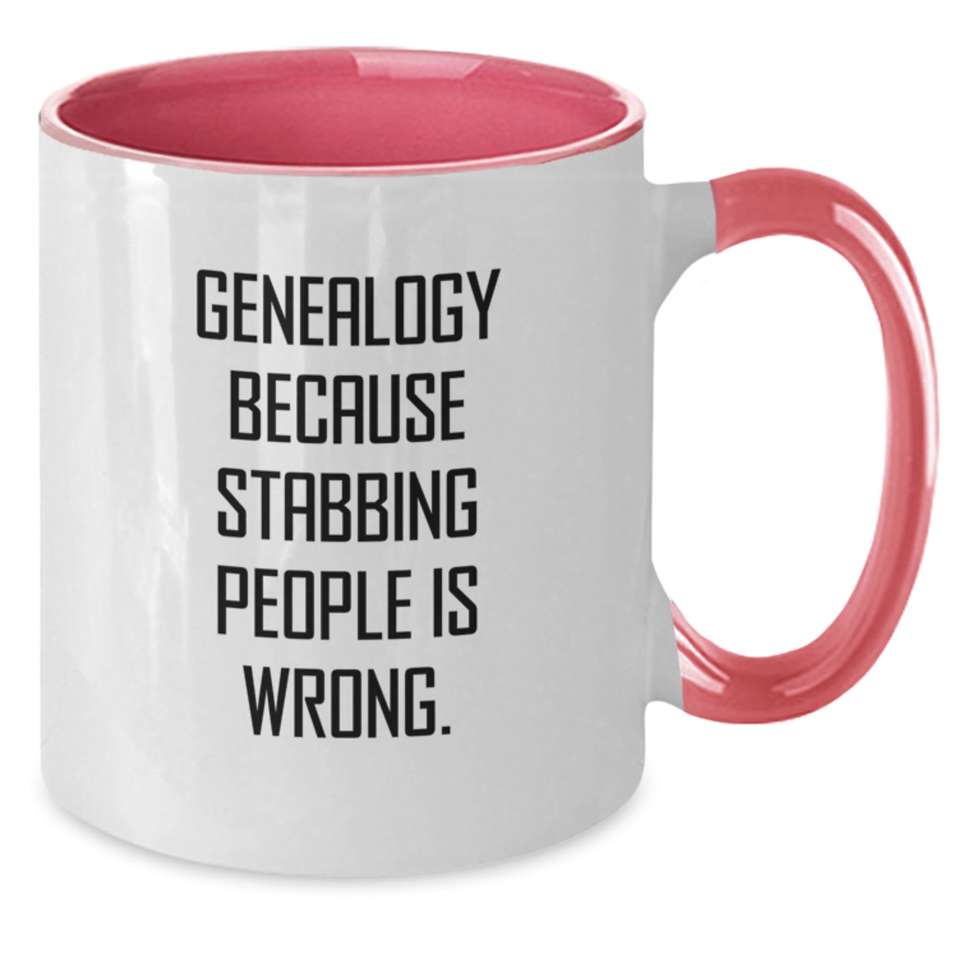 Genealogy Humor Funny Two Tone Coffee Mugs Gifts for Genealogy Enthusiasts from Friends at Christmas - Additional
