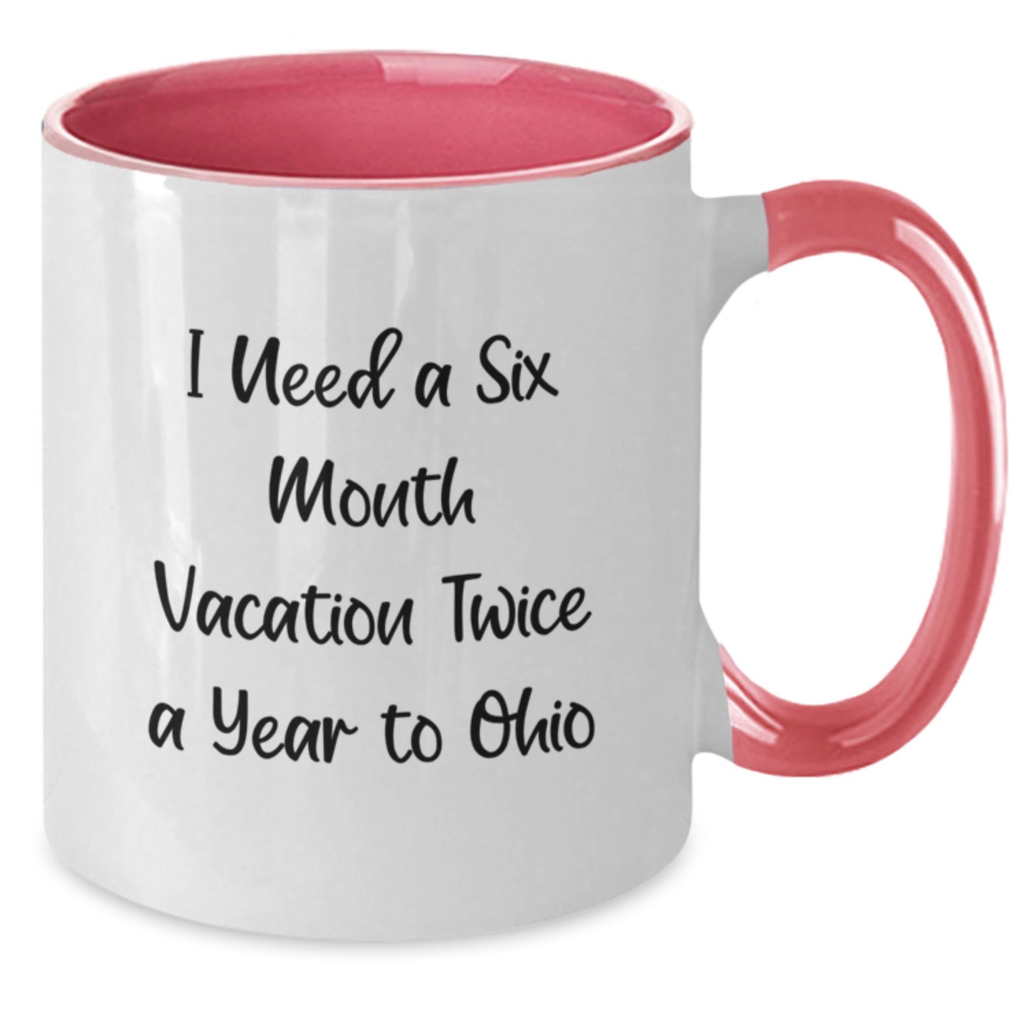 Funny Gifts from Friends to Ohio - Two Tone Coffee Mug for Ohio Enthusiasts, Ohio Lover, Christmas Unique Gifts - Additional