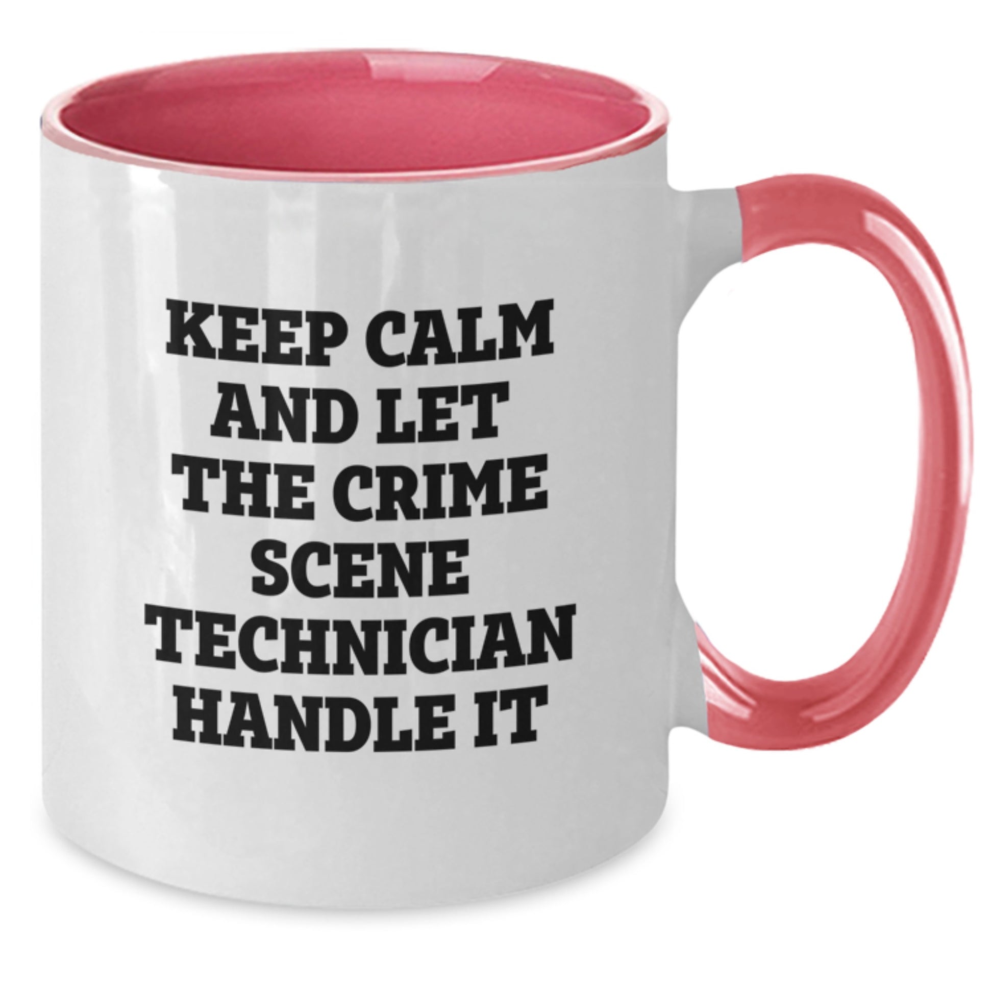 Funny Crime Scene Technician Christmas Unique Gifts from Friends for Crime Scene Technician Enthusiasts Two Tone Coffee Mugs - Additional