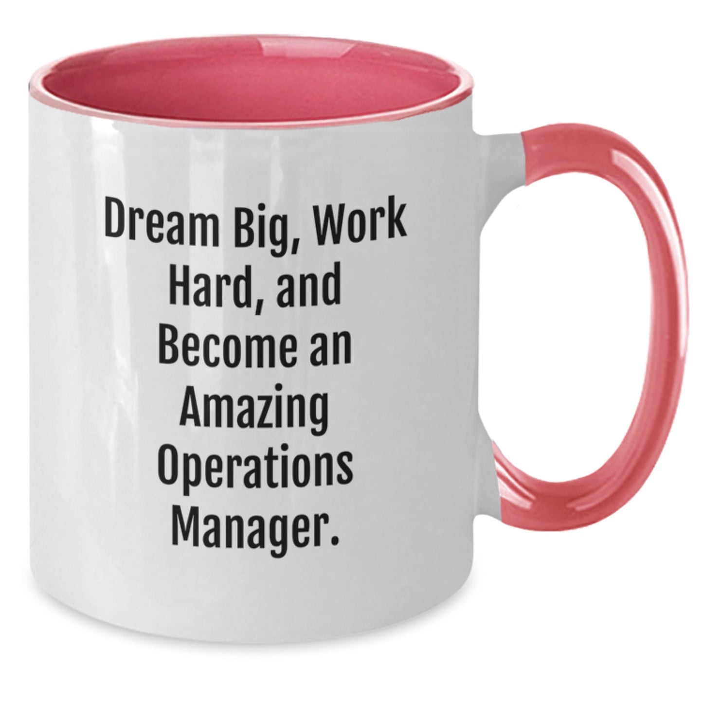 Funny Inspirational Gifts for Operations Manager - Become an Amazing Operations Manager Two Tone Coffee Mug, Gift from Friends to Operations Manager, Christmas Unique Gifts - Additional