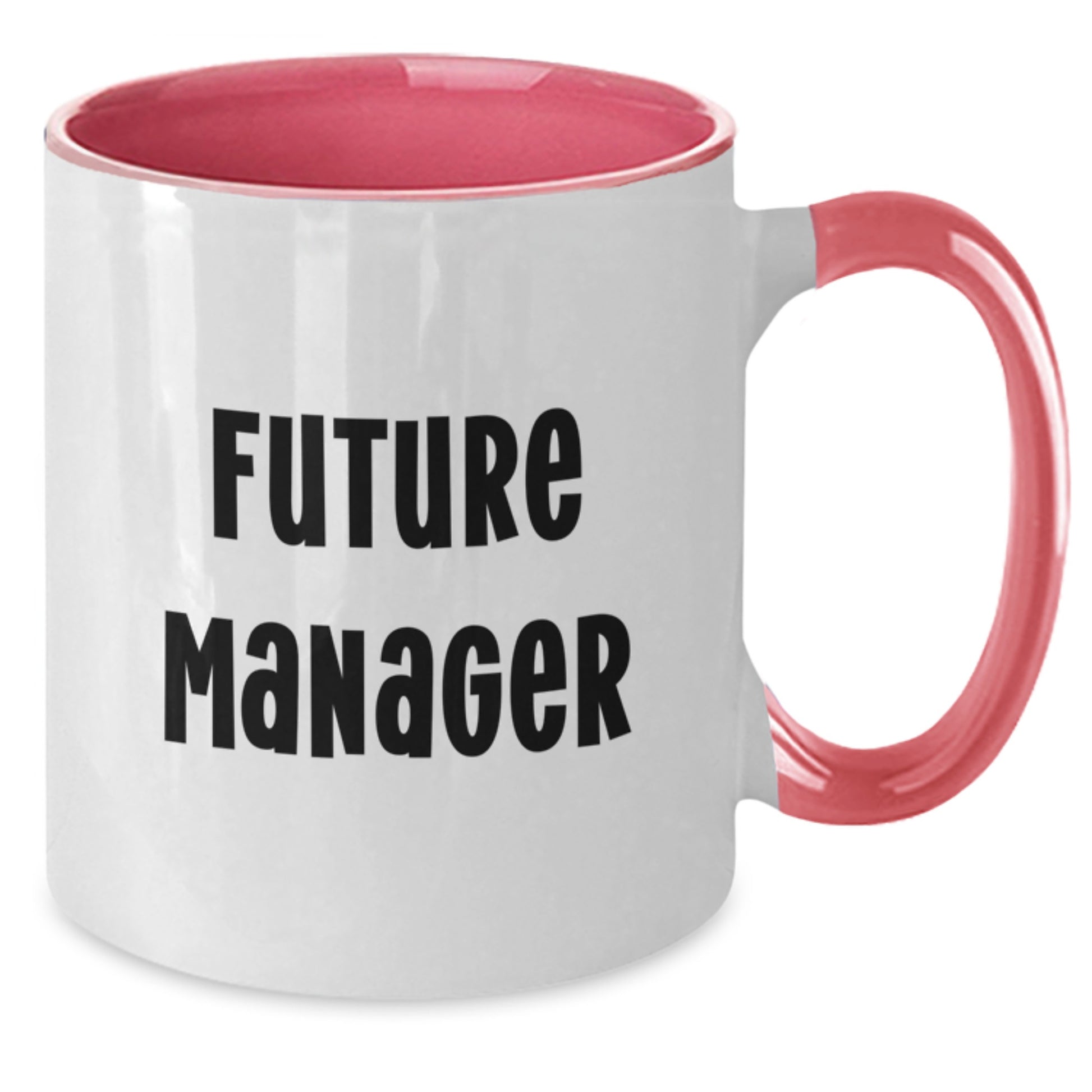 Funny Quote Manager Two Tone Coffee Mug, Gifts from Friends for Manager, Perfect Birthday Unique Gift for Future Manager, 11oz Ceramic Mug - Additional
