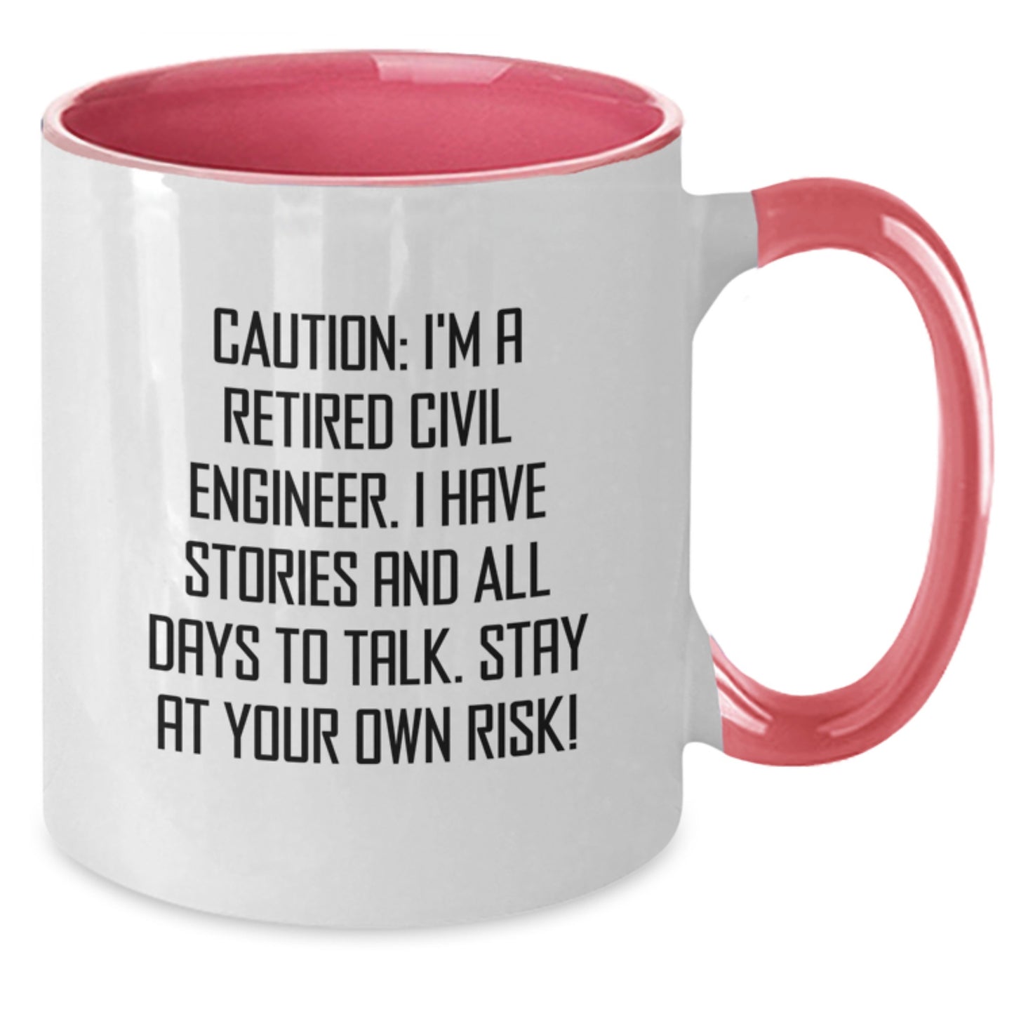 Civil Engineer Unique Gifts from Men to Friends, Funny Two Tone Coffee Mug for Him, Christmas Unique Presents for Civil Engineers - Additional