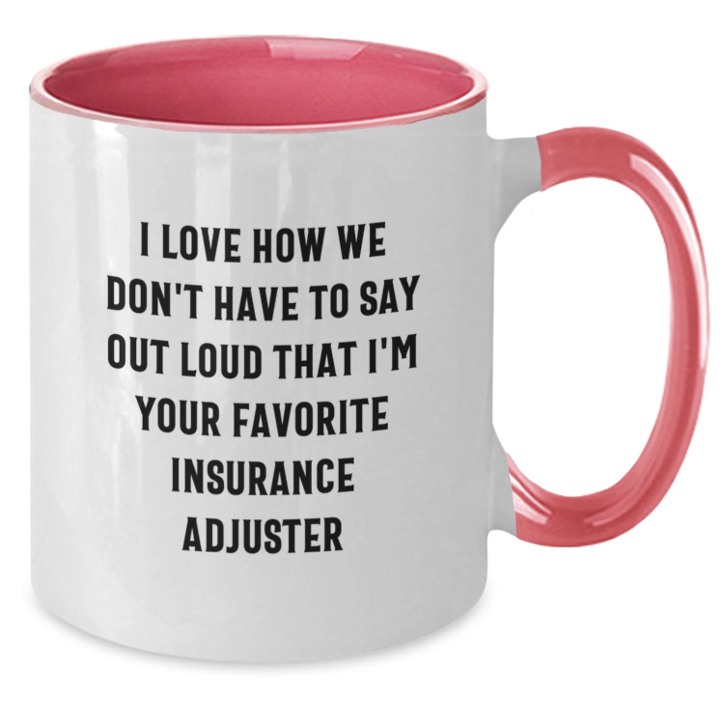 Funny Insurance Adjuster Gifts for Men, Two Tone Coffee Mug, Unique Christmas Memorable Presents from Coworkers - Additional