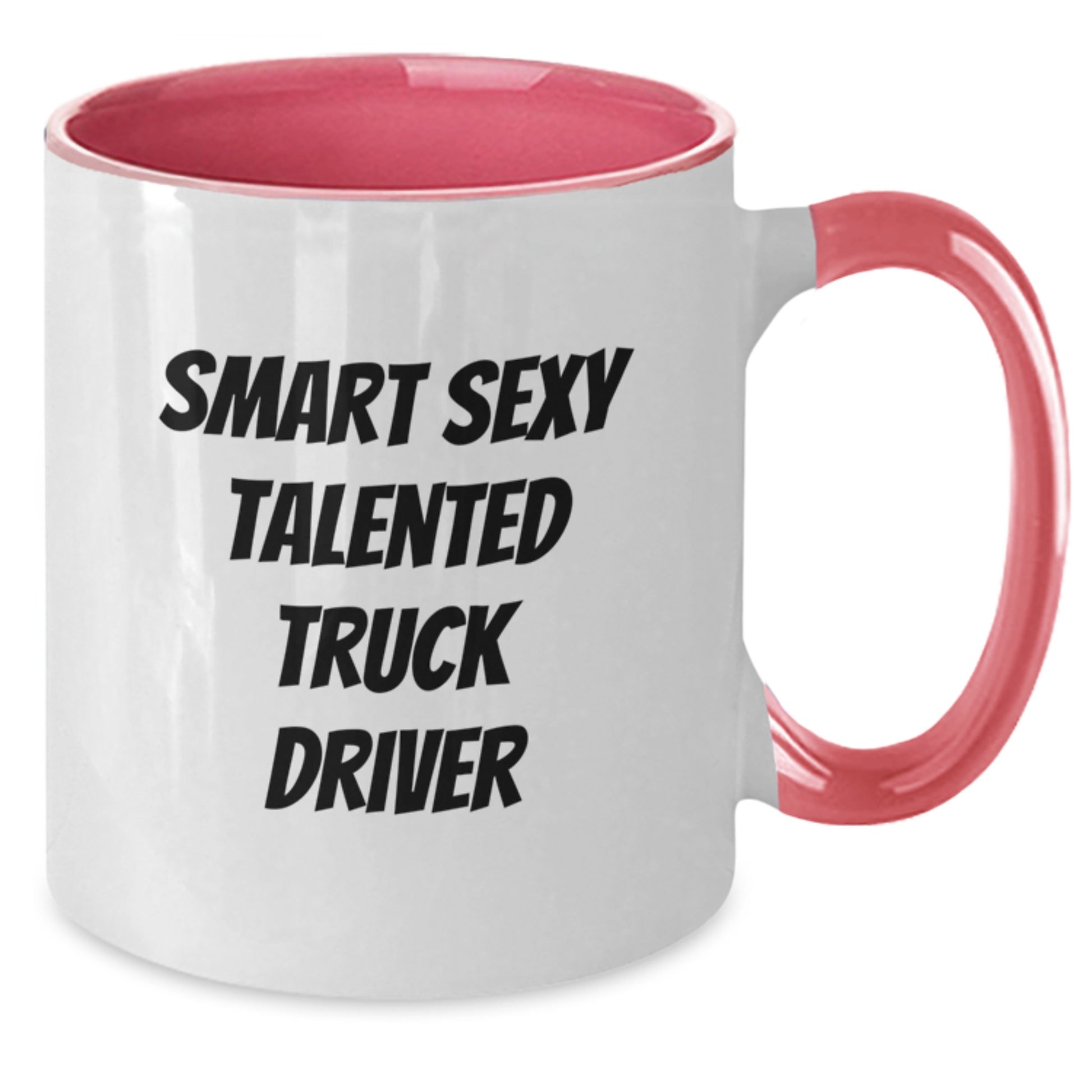 Funny Smart Sexy Talented Truck Driver Two Tone Coffee Mugs Gifts from Family, Friends, and Coworkers to Truck Driver on Birthday - Additional