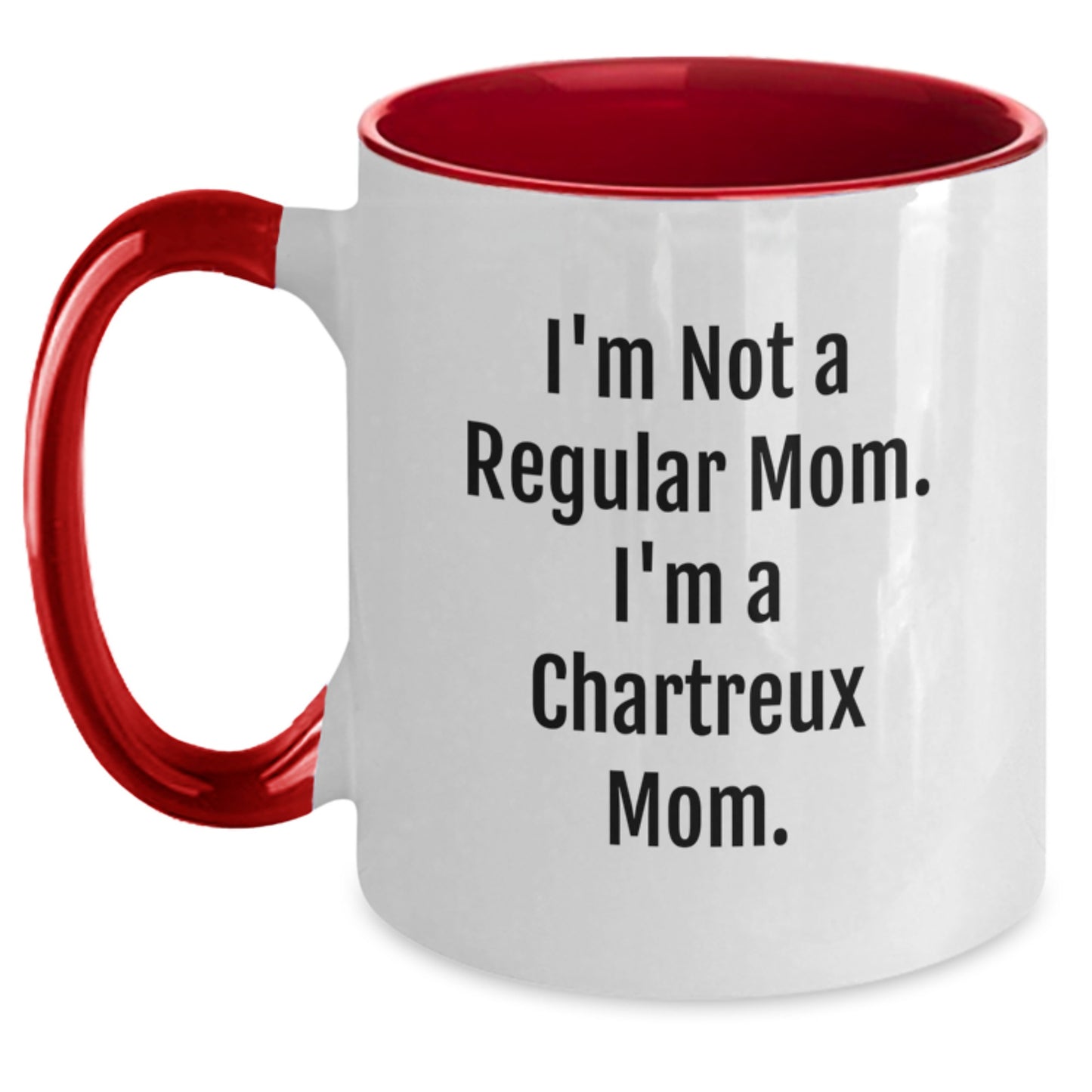 Funny Chartreux Cat Mom Gifts for Birthday - Two Tone Coffee Mug for Her, Gifts from Mom to Chartreux Cat Lover, Unique Birthday Present for Women - Main