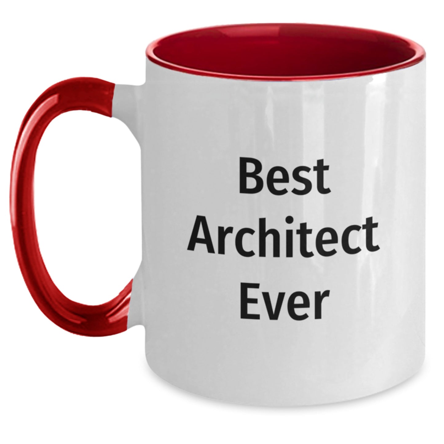 Funny Best Architect Ever Two Tone Coffee Mug Gifts from Friends for Birthday - Main