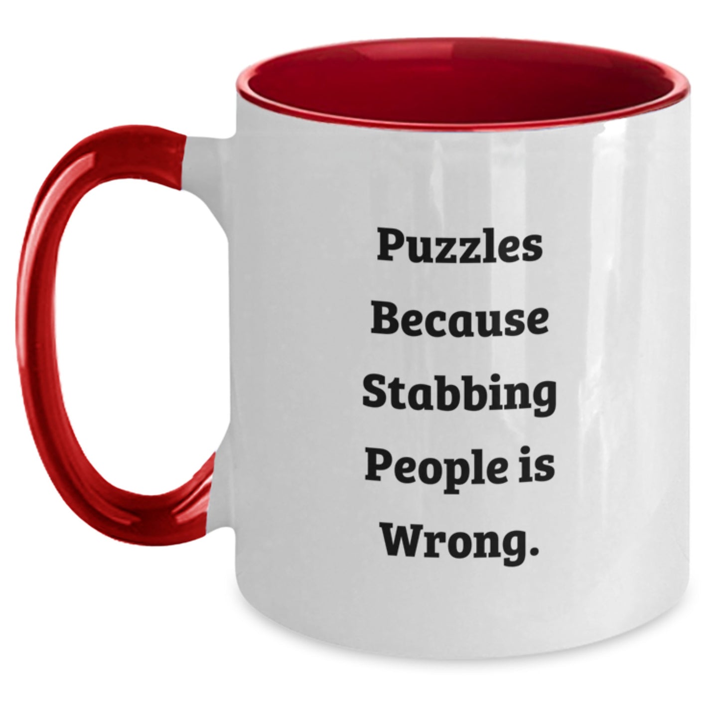 Puzzles Lovers Funny Two Tone Coffee Mug Gifts from Friends, Family or Coworkers for Christmas - Main