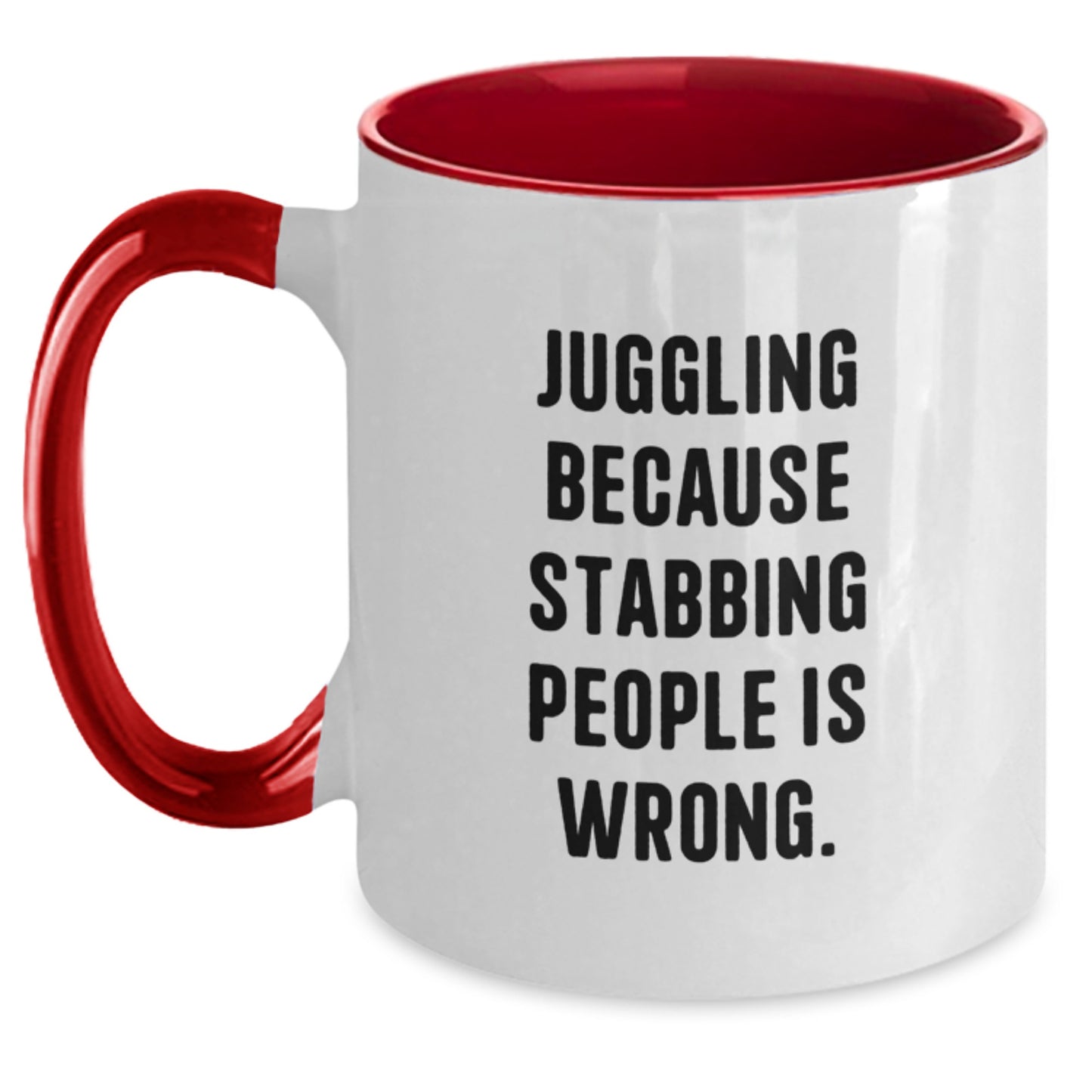 Juggling Gifts for Men and Women - Funny Juggling Quote Two Tone Coffee Mug, Christmas Unique Presents for Juggling Enthusiasts from Friends and Family - Main