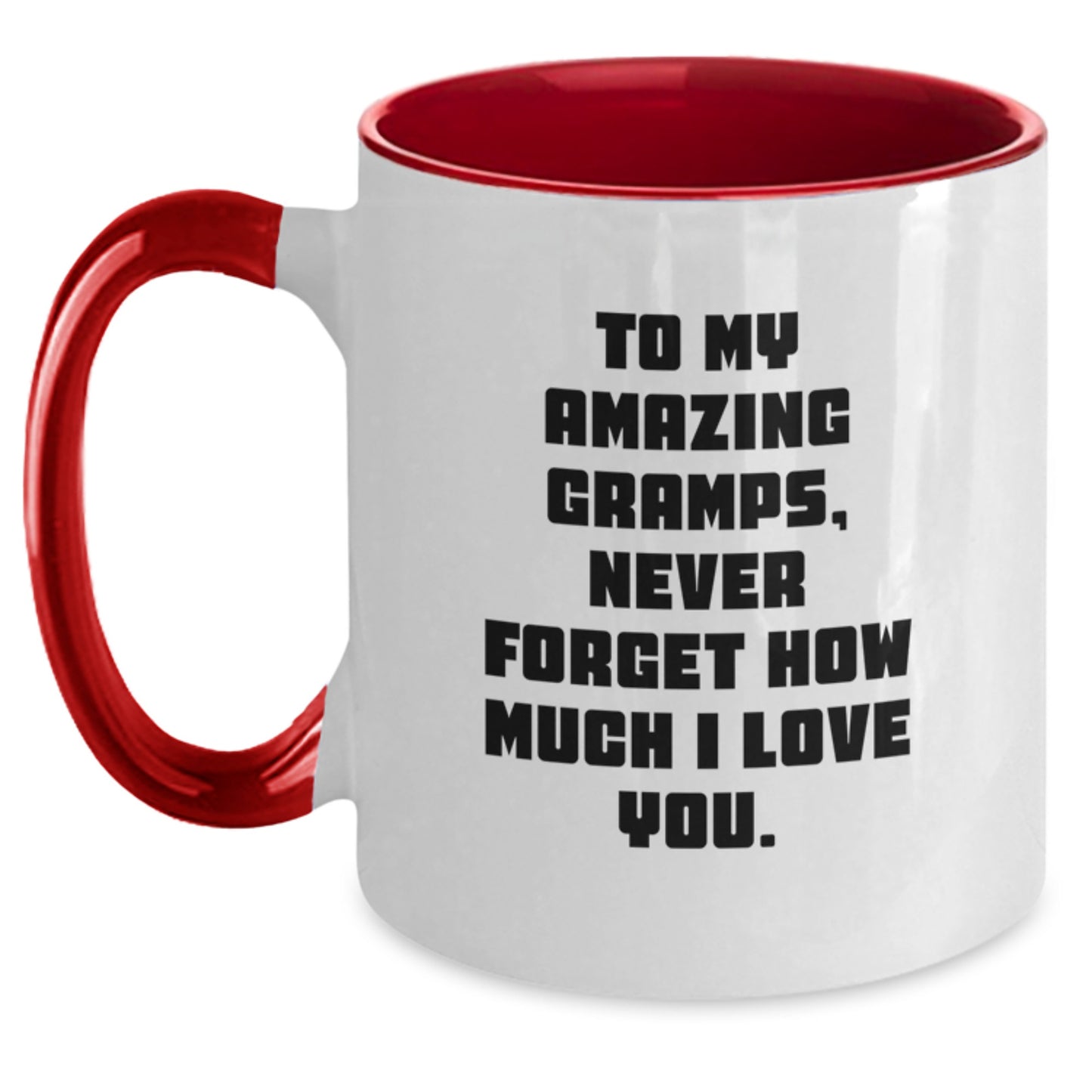 Funny Gramps Gifts from Family, Unique Two Tone Coffee Mugs for Gramps, Christmas Inspiration for Him - Main