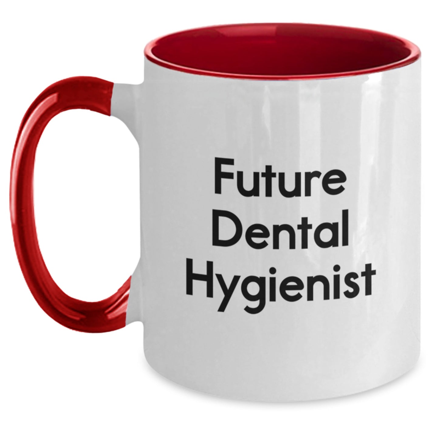 Funny Future Dental Hygienist Birthday Unique Gifts from Friends, Cute Inspirational Quotes on Two Tone Coffee Mug, Dental Hygienist Gifts for Her, Him, Coworkers, Family - Main