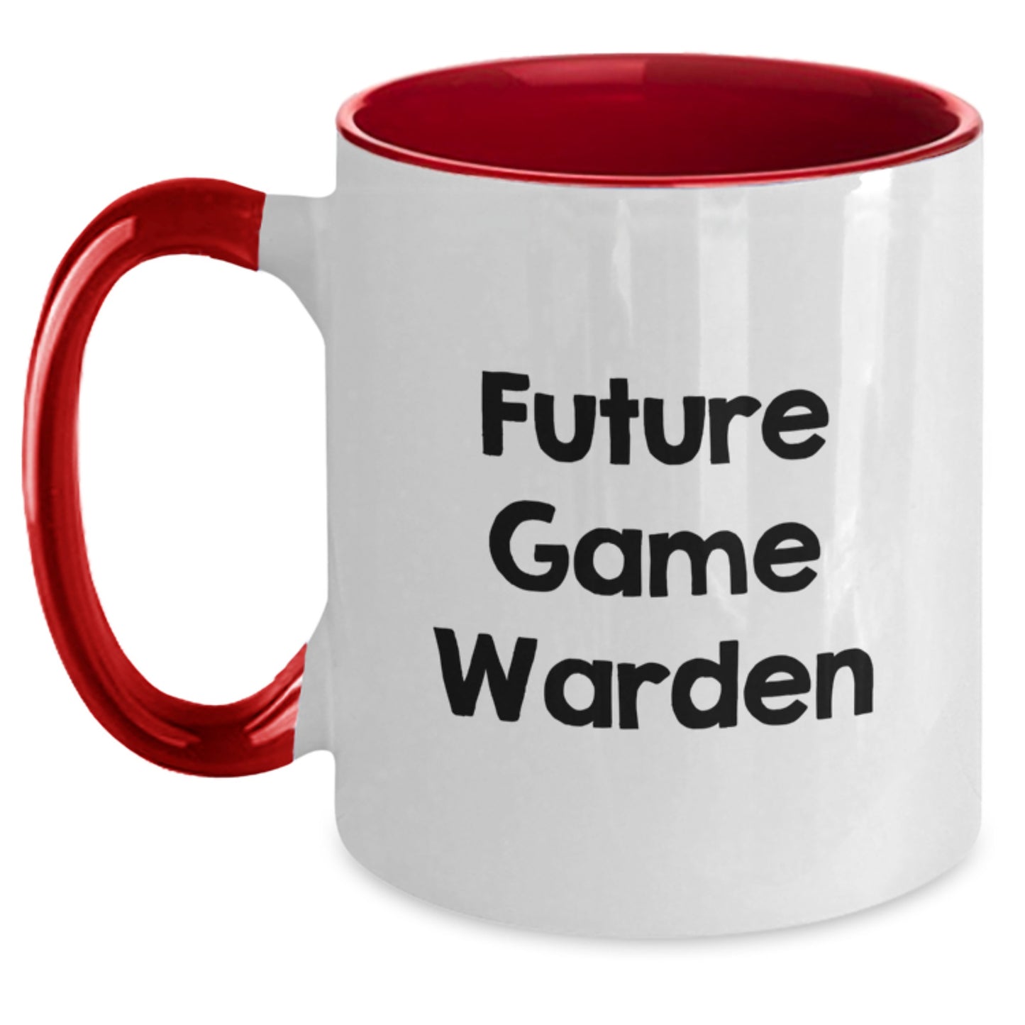 Funny Game Warden Gifts for Friends from Men - Future Game Warden Quote on Two Tone Coffee Mug, Birthday Unique Gifts, Game Warden Lover - Main