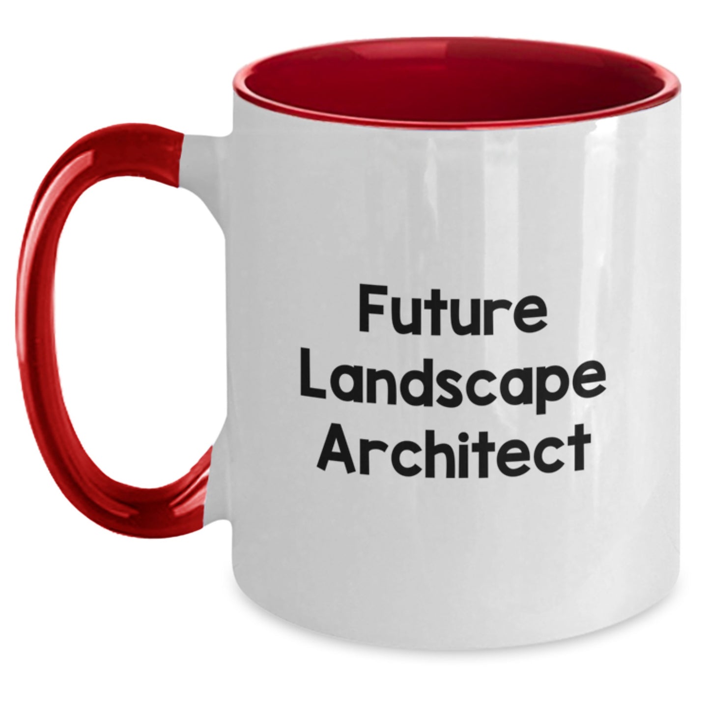 Funny Landscape Architect Gifts for Men, Two Tone Coffee Mug with Inspirational Quote Future Landscape Architect, Unique Christmas Memorable Presents from Friends - Main