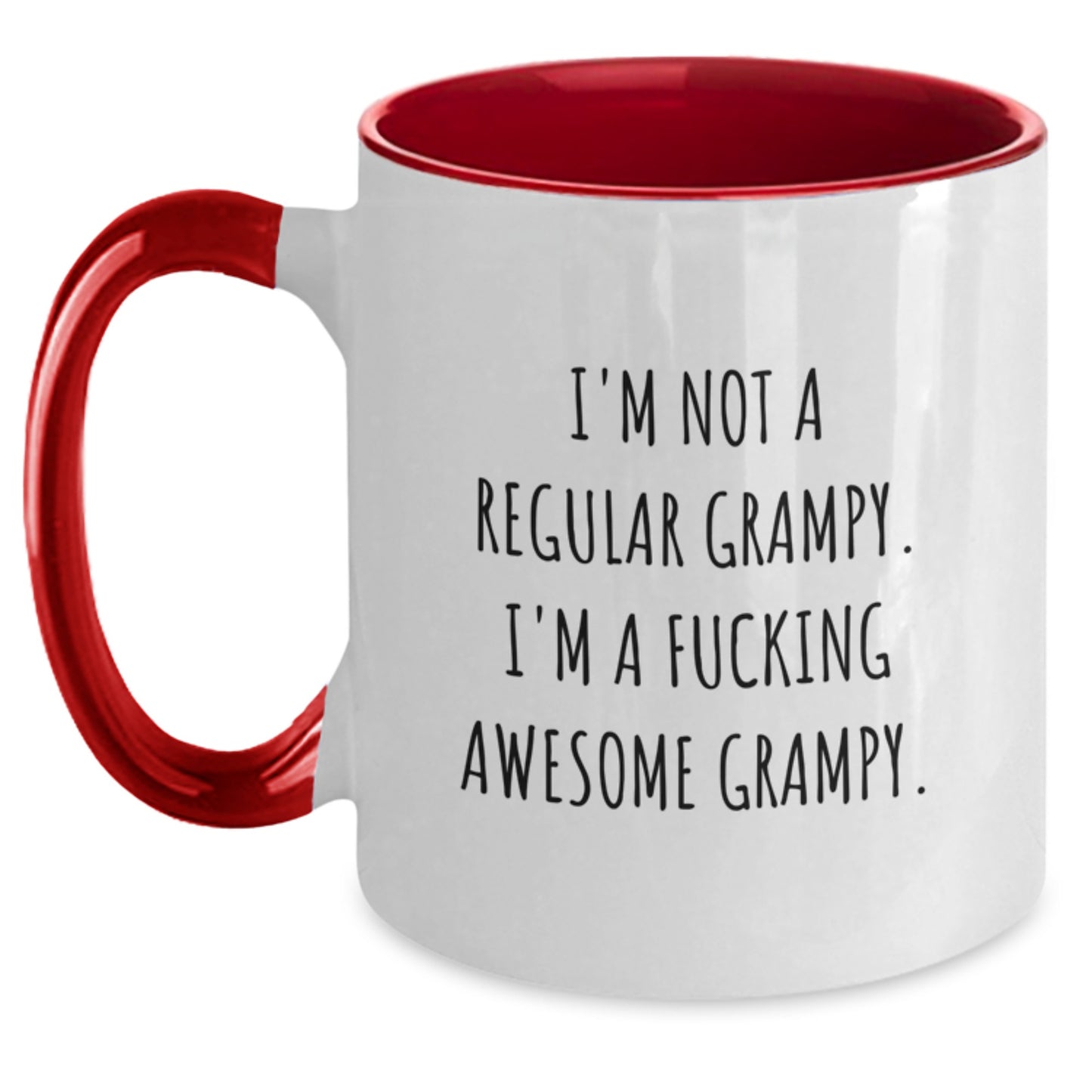 Funny Grampy Two Tone Coffee Mug, Gifts from Men, Unique Birthday Unique Gifts for Grampy, Awesome Grampy Quotes - Main