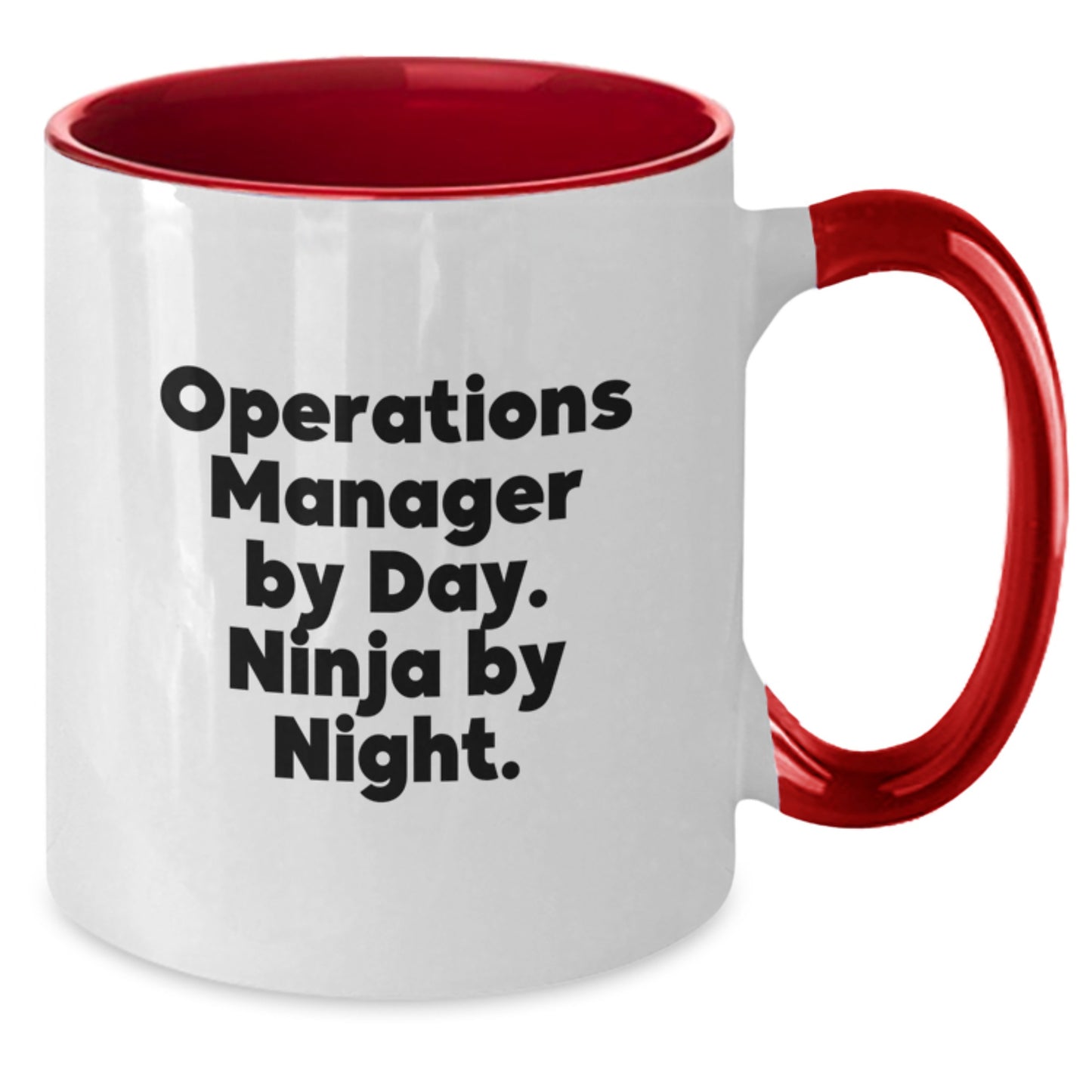 Operations Manager Humor Coffee Mug, Funny Gifts for Operations Manager, Birthday Unique Gifts from Friends, Coworkers, Family - 'Operations Manager By Day. Ninja By Night.' - Additional