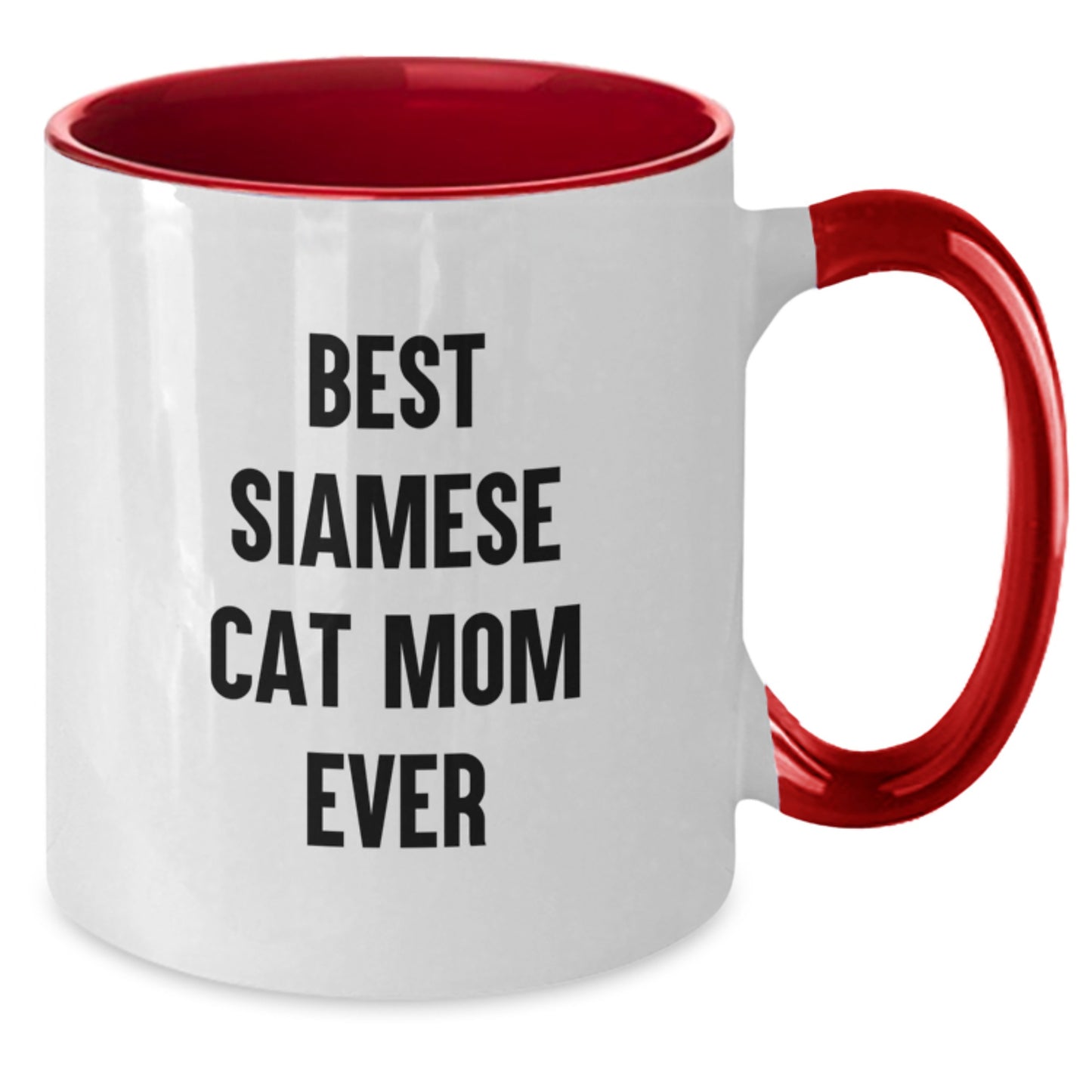 Funny Siamese Cat Mom Gifts, Best Siamese Cat Mom Ever, Two Tone Coffee Mug for Birthday, Gifts from Family, Friends, or Coworkers, Perfect for Siamese Cat Enthusiasts - Additional
