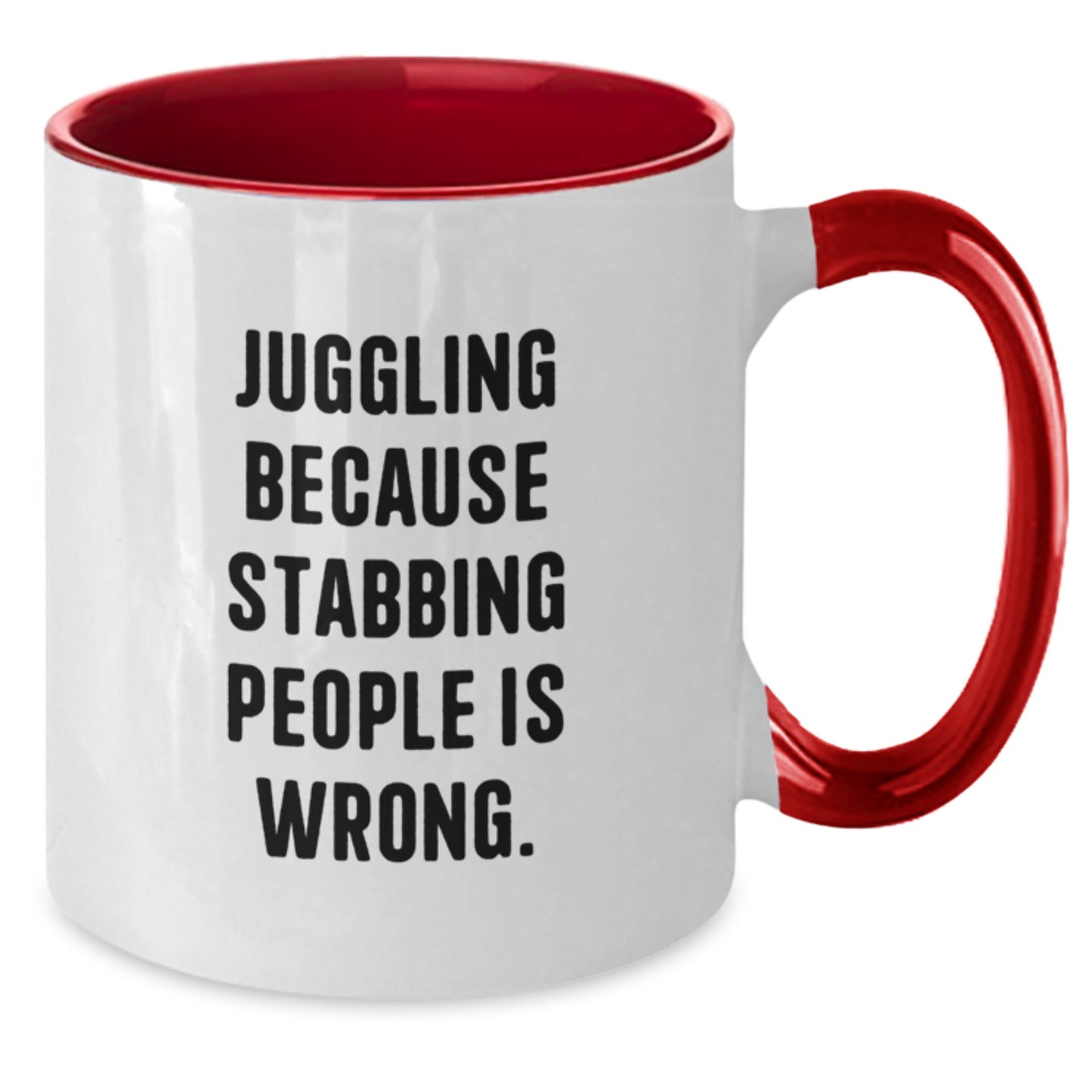 Juggling Gifts for Men and Women - Funny Juggling Quote Two Tone Coffee Mug, Christmas Unique Presents for Juggling Enthusiasts from Friends and Family - Additional