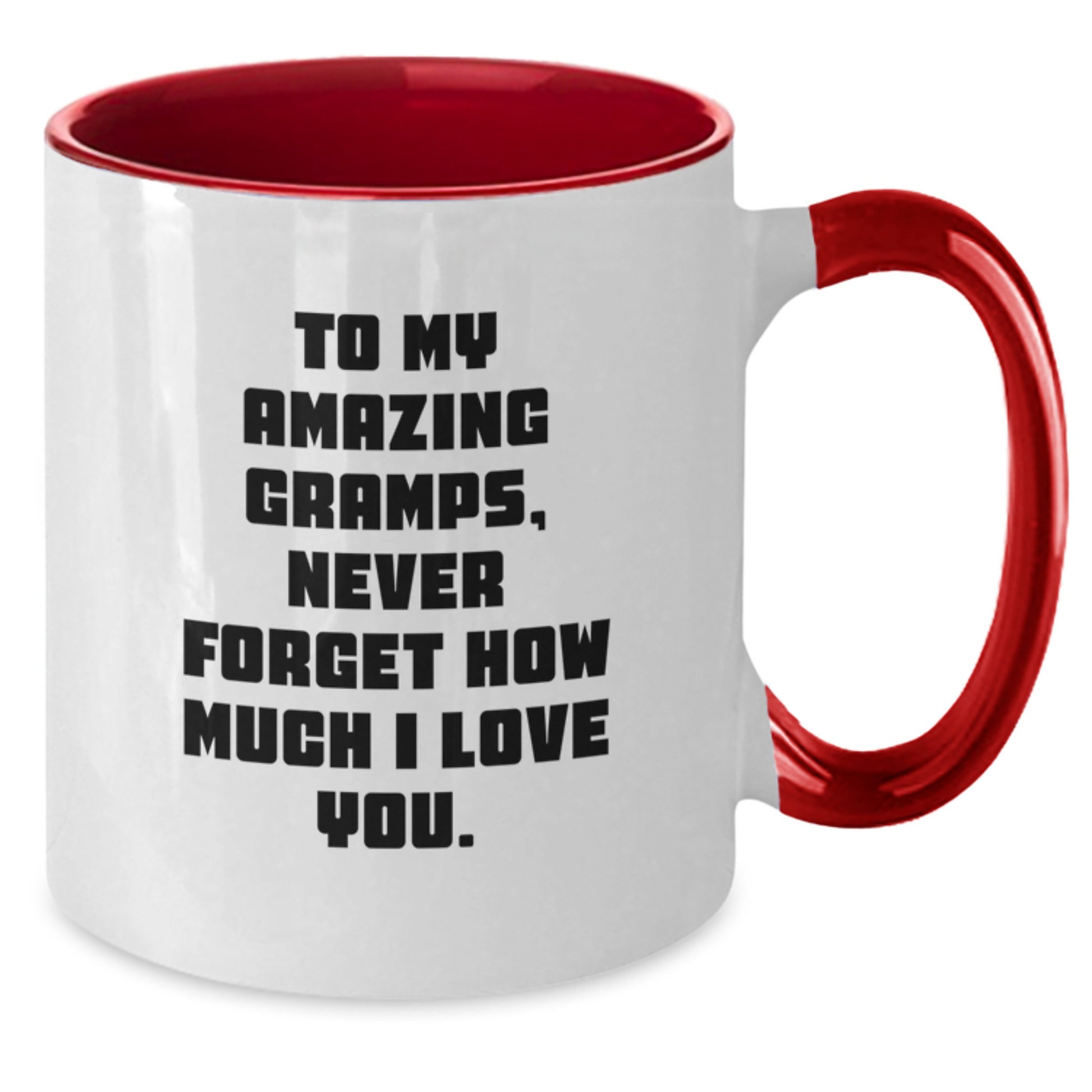 Funny Gramps Gifts from Family, Unique Two Tone Coffee Mugs for Gramps, Christmas Inspiration for Him - Additional