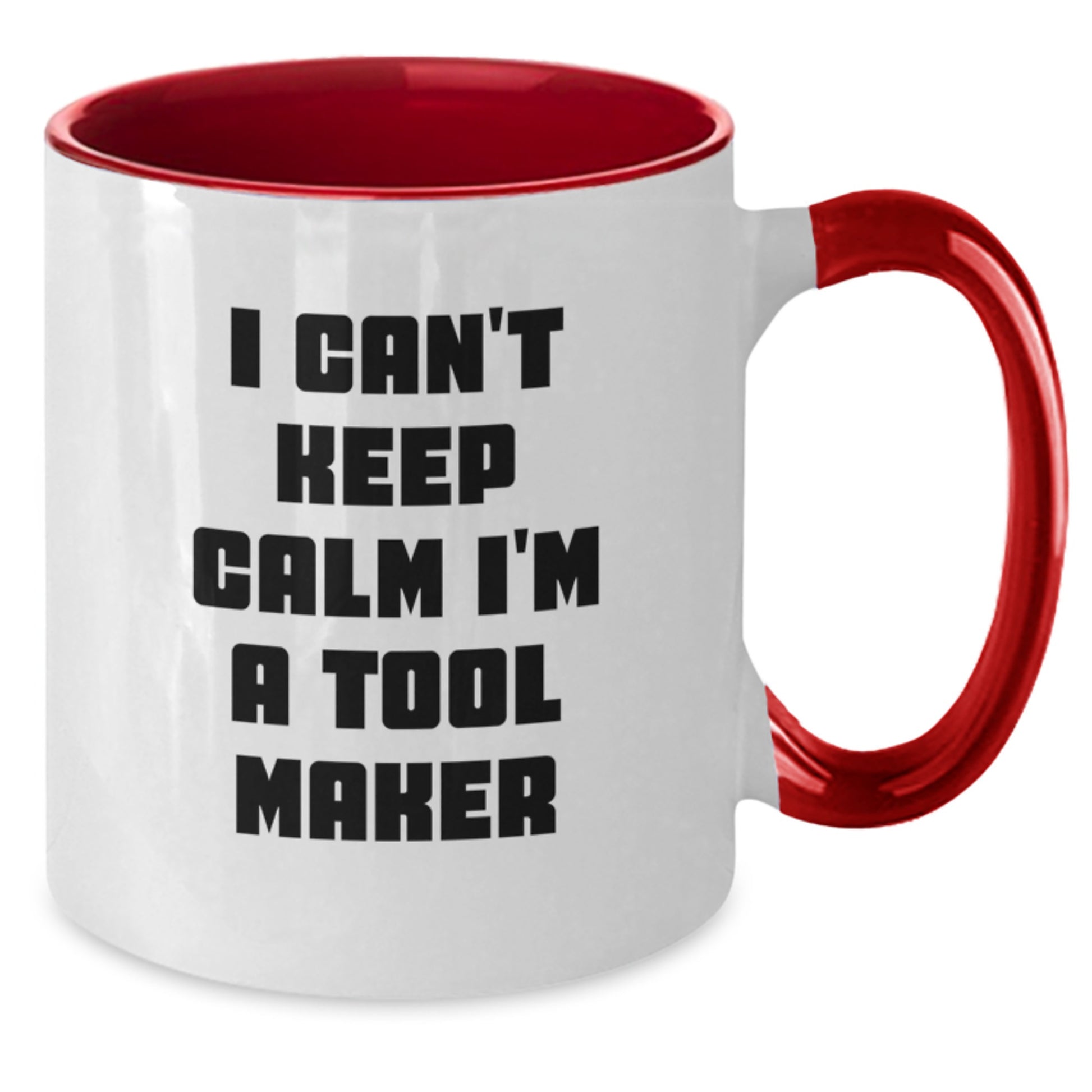 Funny Tool Maker Gifts for Men - I'm a Tool Maker Two Tone Coffee Mug, Black and White - Additional